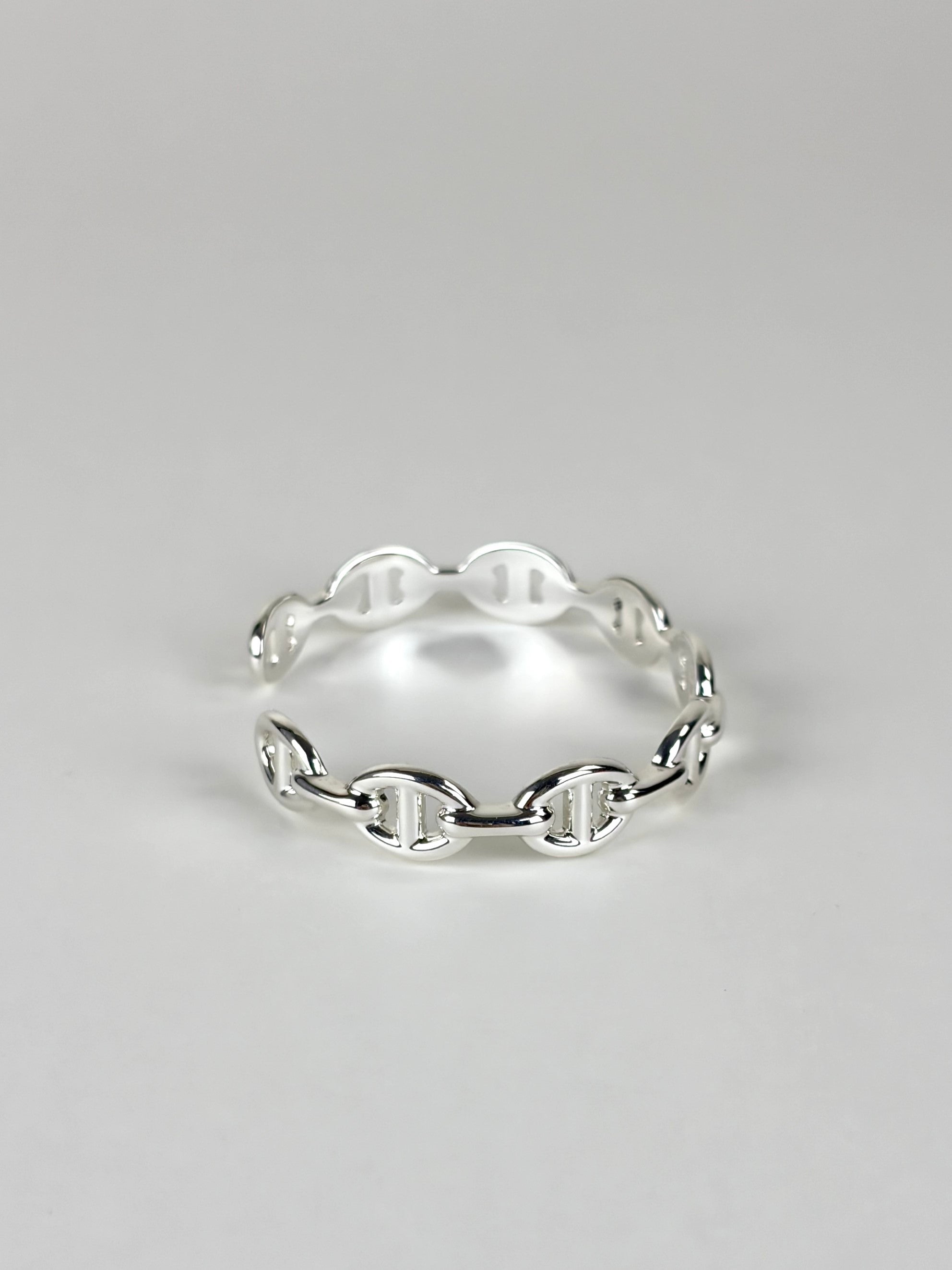 Hermes chaine d ancre e chainee cuff silver Bracelet