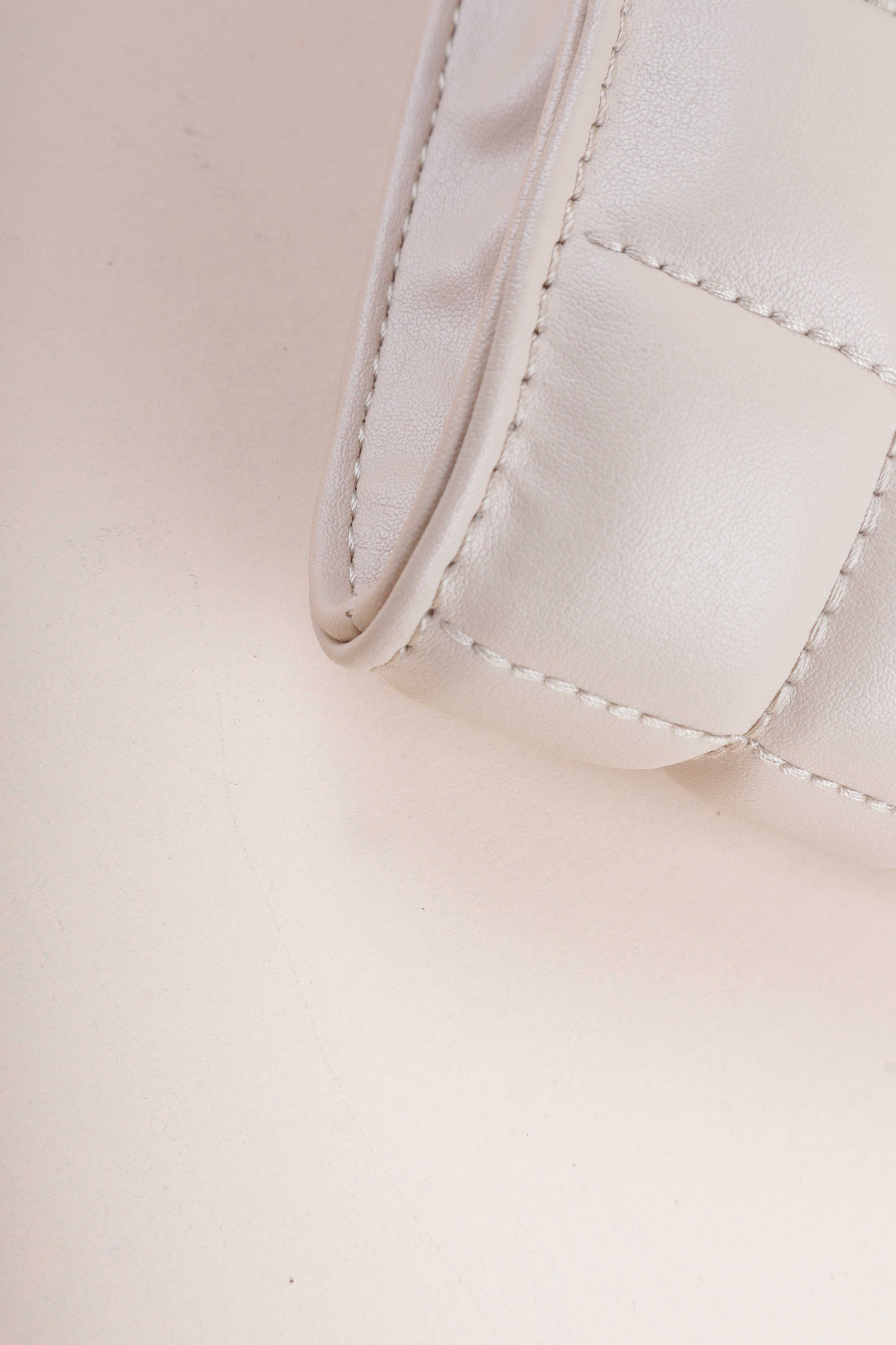 Stella Mccartney Beige Quilted Clutch Shoulder Bag