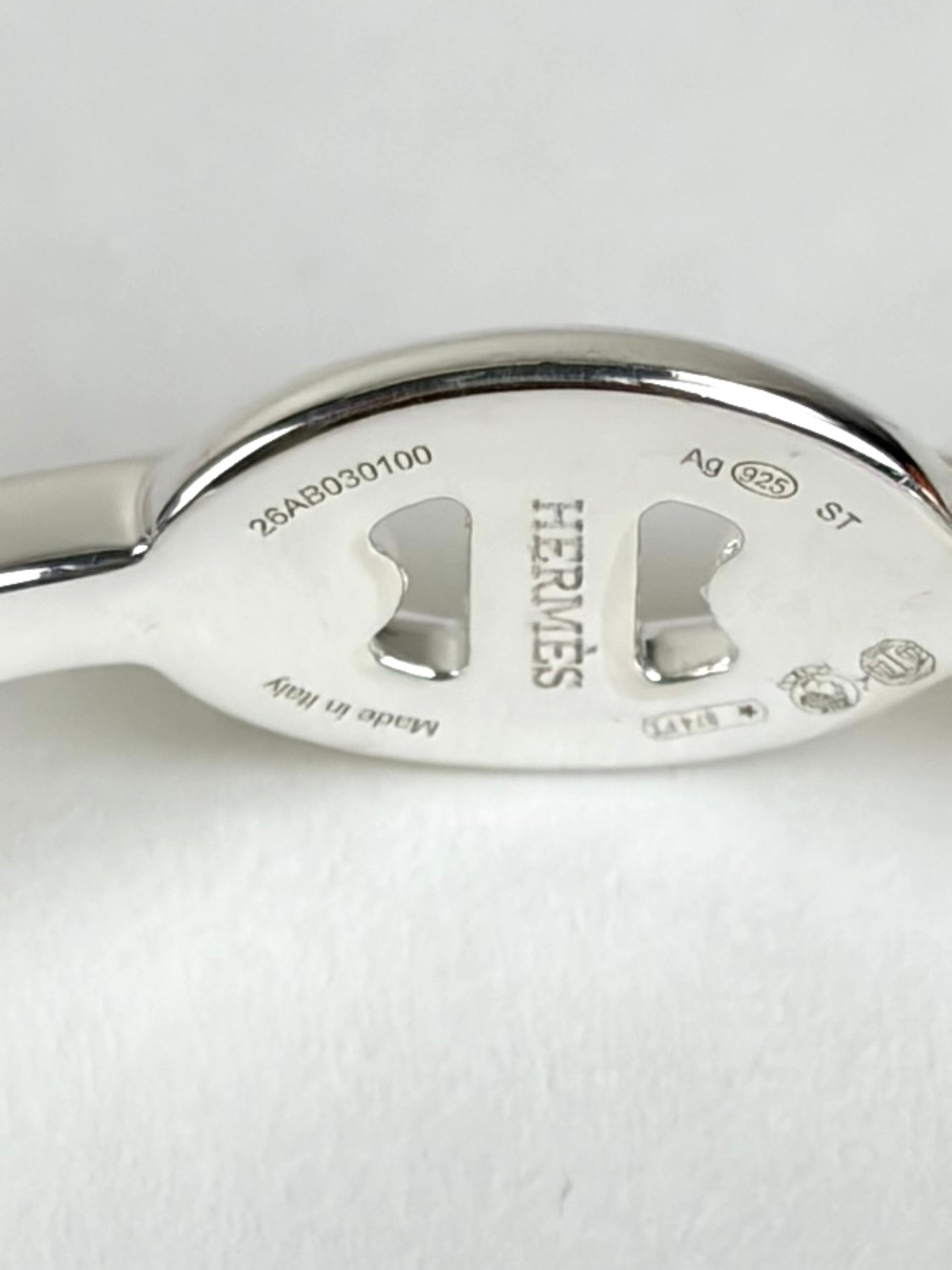 Hermes chaine d ancre e chainee cuff silver Bracelet