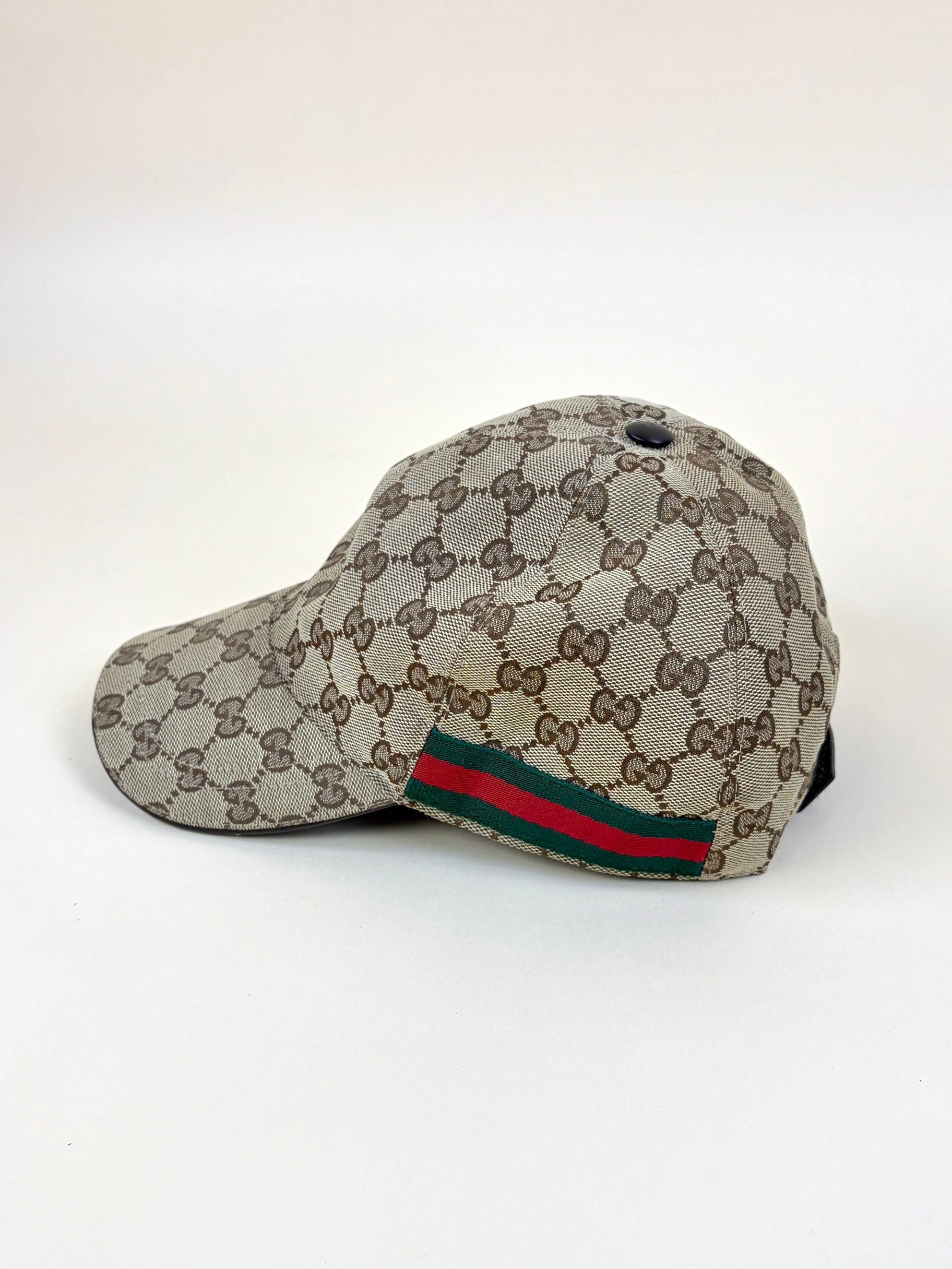 Gucci Ebony GG Web Baseball Hat