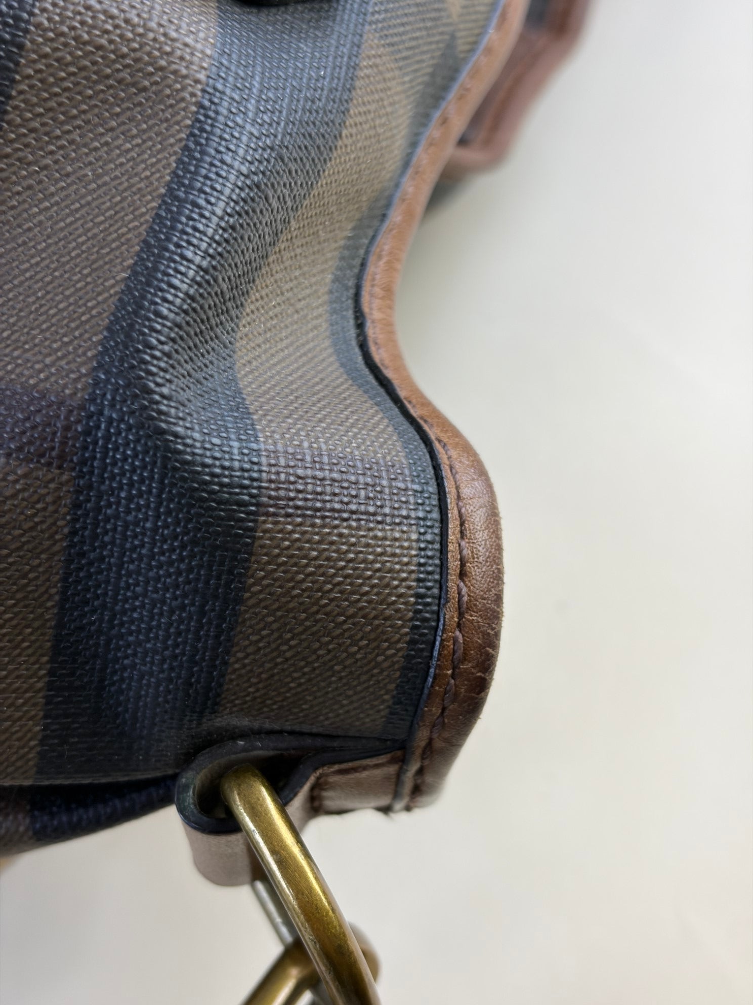 Burberry Brown Smoked Check Tote Northfield Bag with Strap