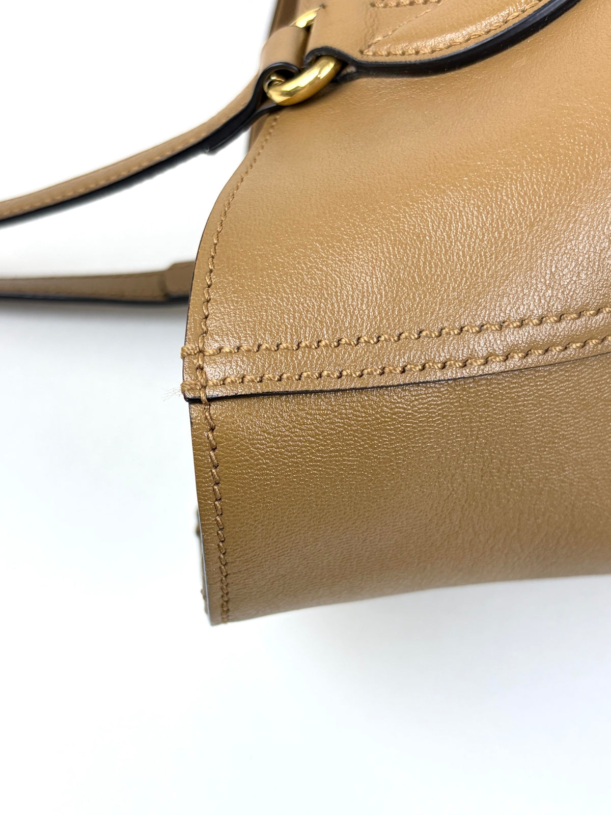 Gucci brown new Sakai calfskin lux web medium dahlia tote bag