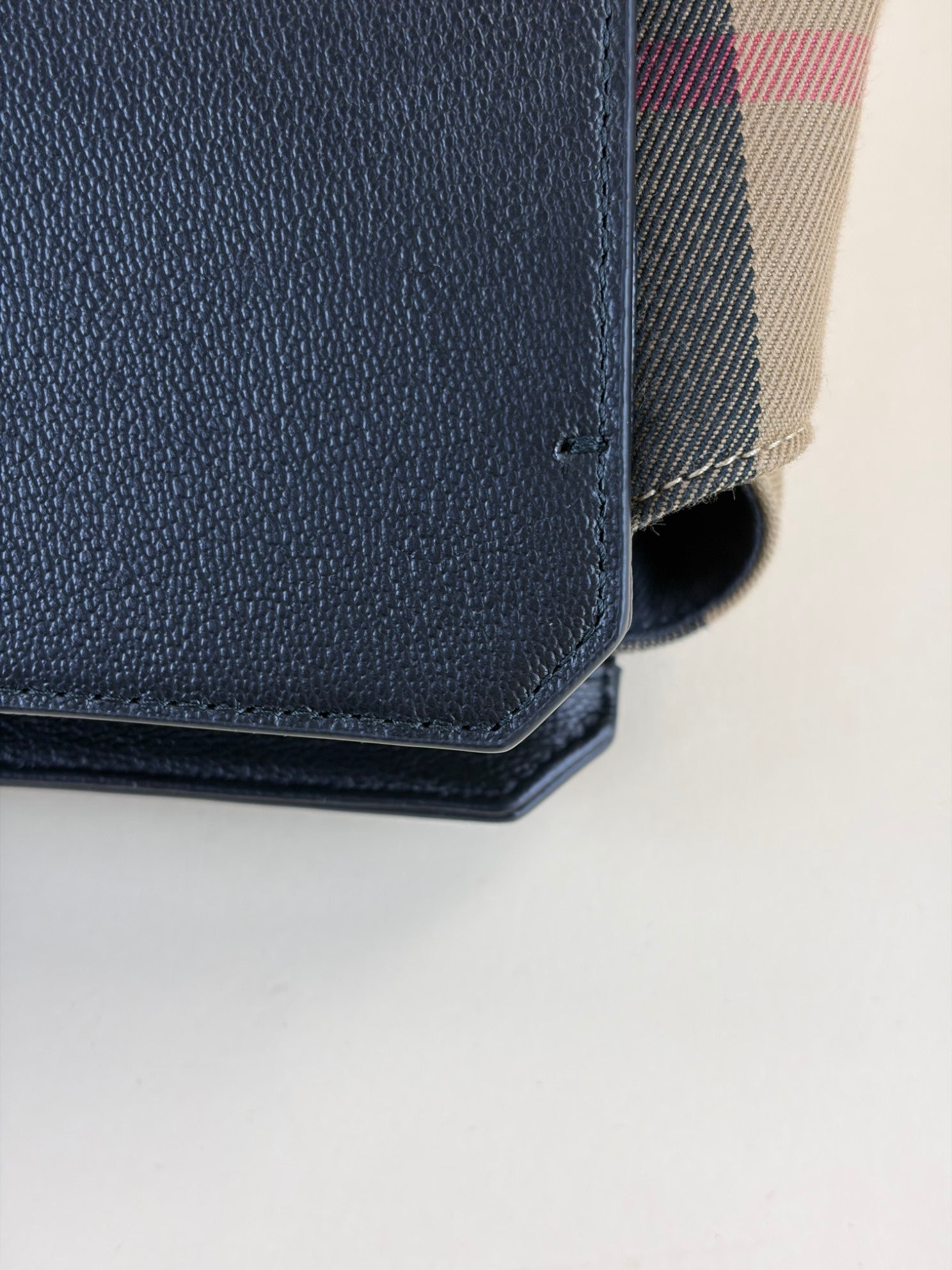 Burberry Black Mega Check Medium Banwell Top Handle with Strap