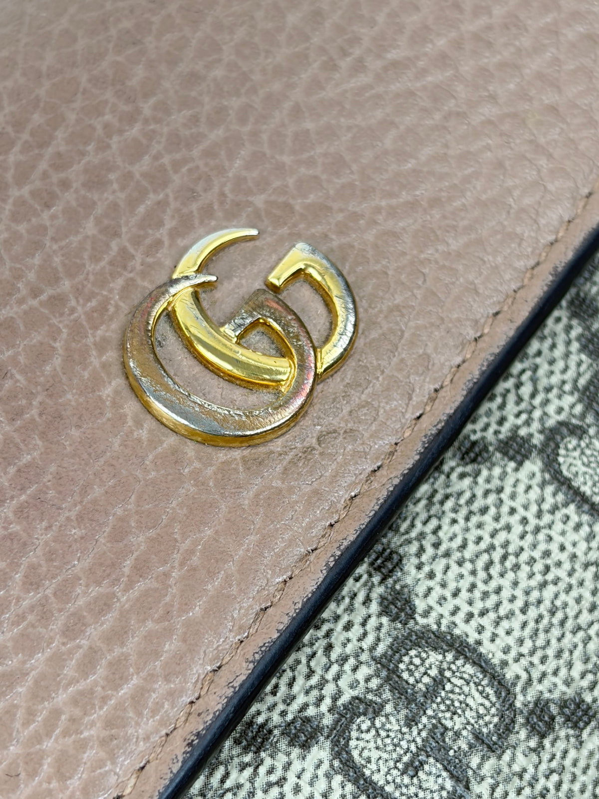 Gucci Bicolor GG Marmont Continental Wallet