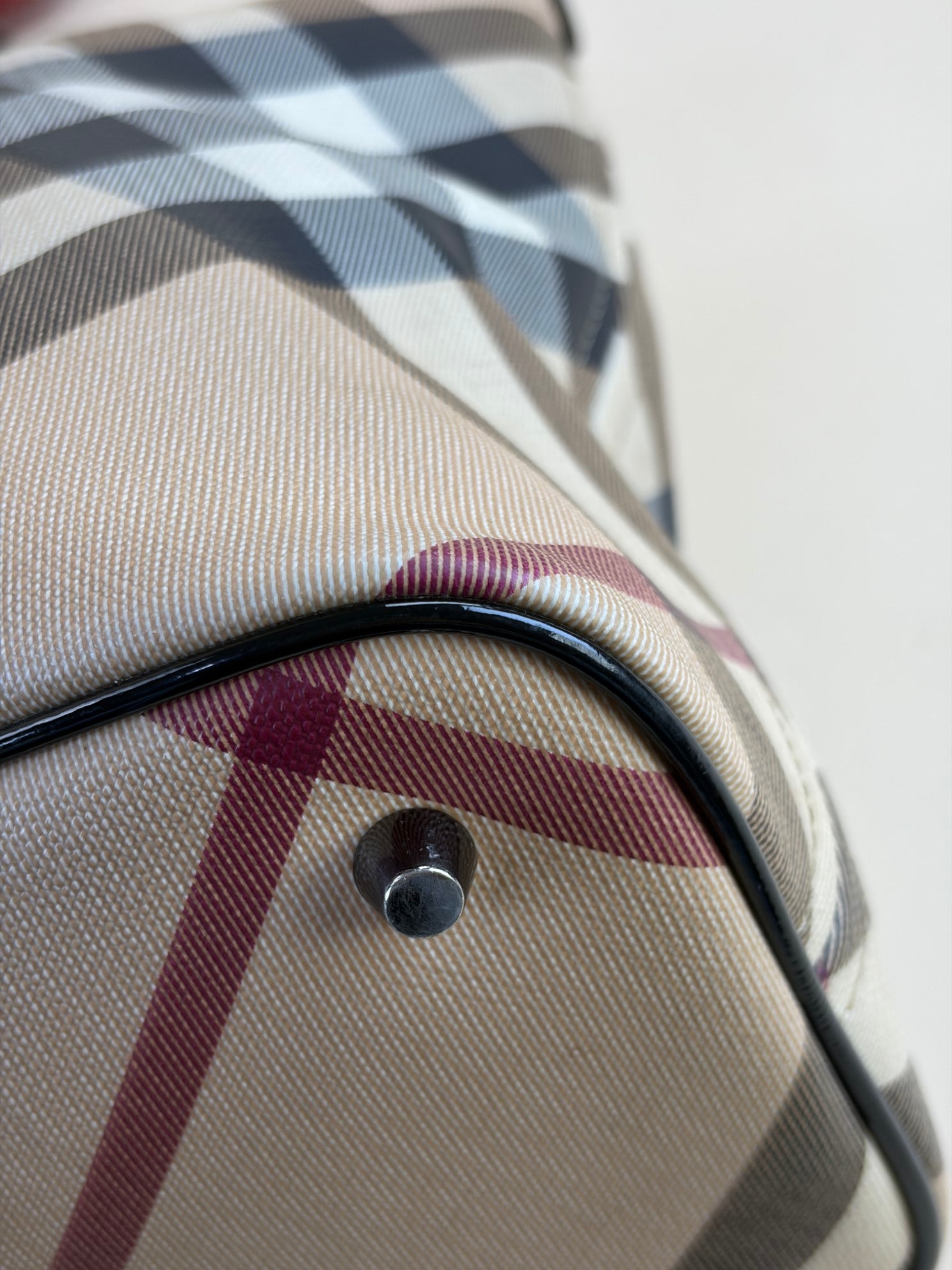 Burberry Bicolor Nova Check Tote Bag