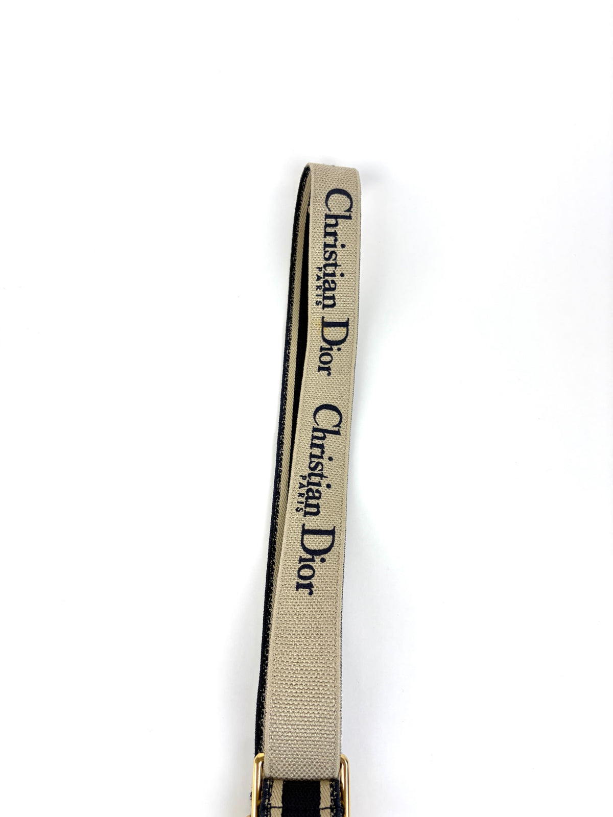 Christian Dior navy blue Embroidery adjustable Shoulder Strap