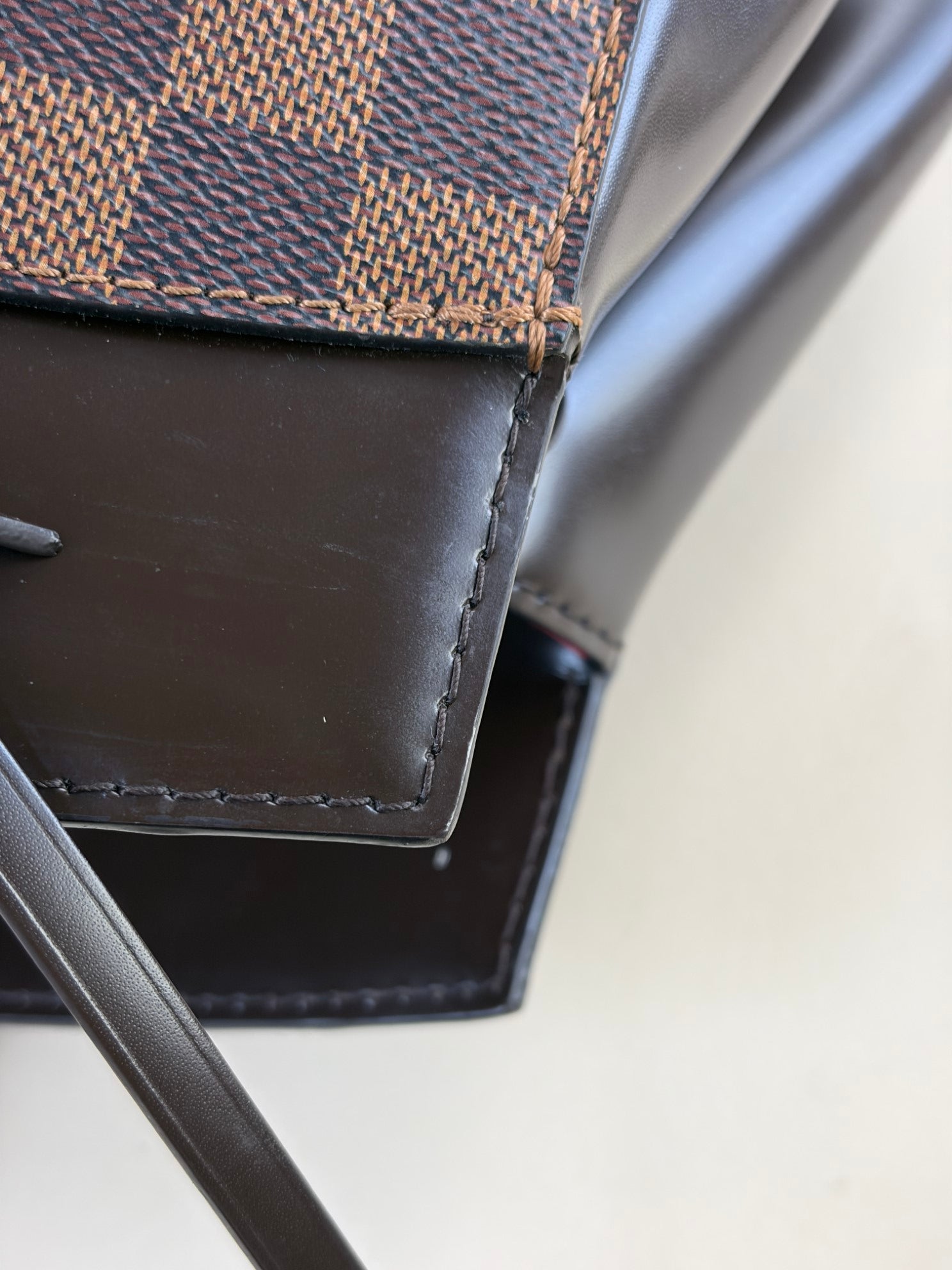 Louis Vuitton Damier Ebene Rivoli MM Tote Bag with Strap