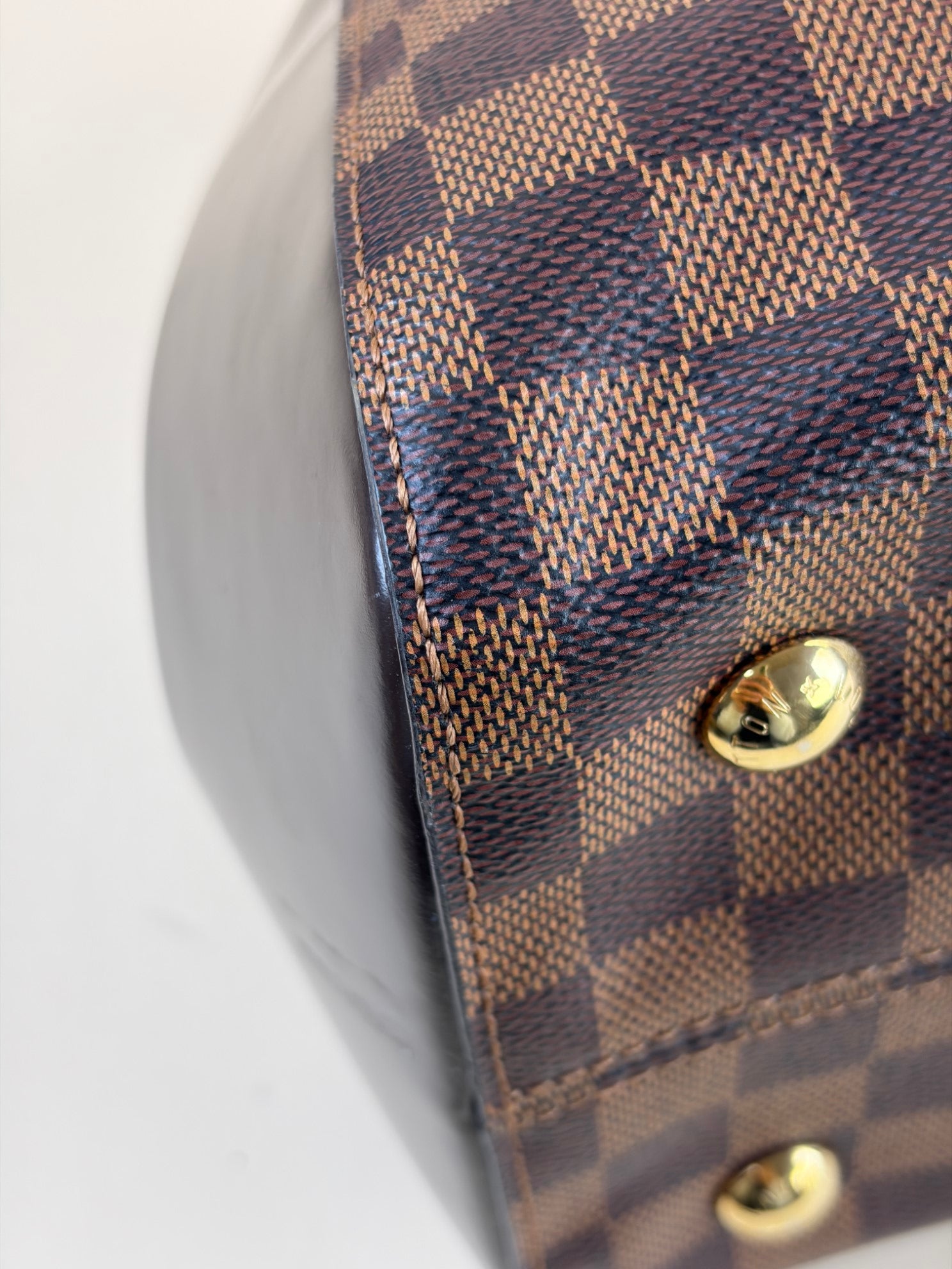 Louis Vuitton Damier Ebene Rivoli MM Tote Bag with Strap