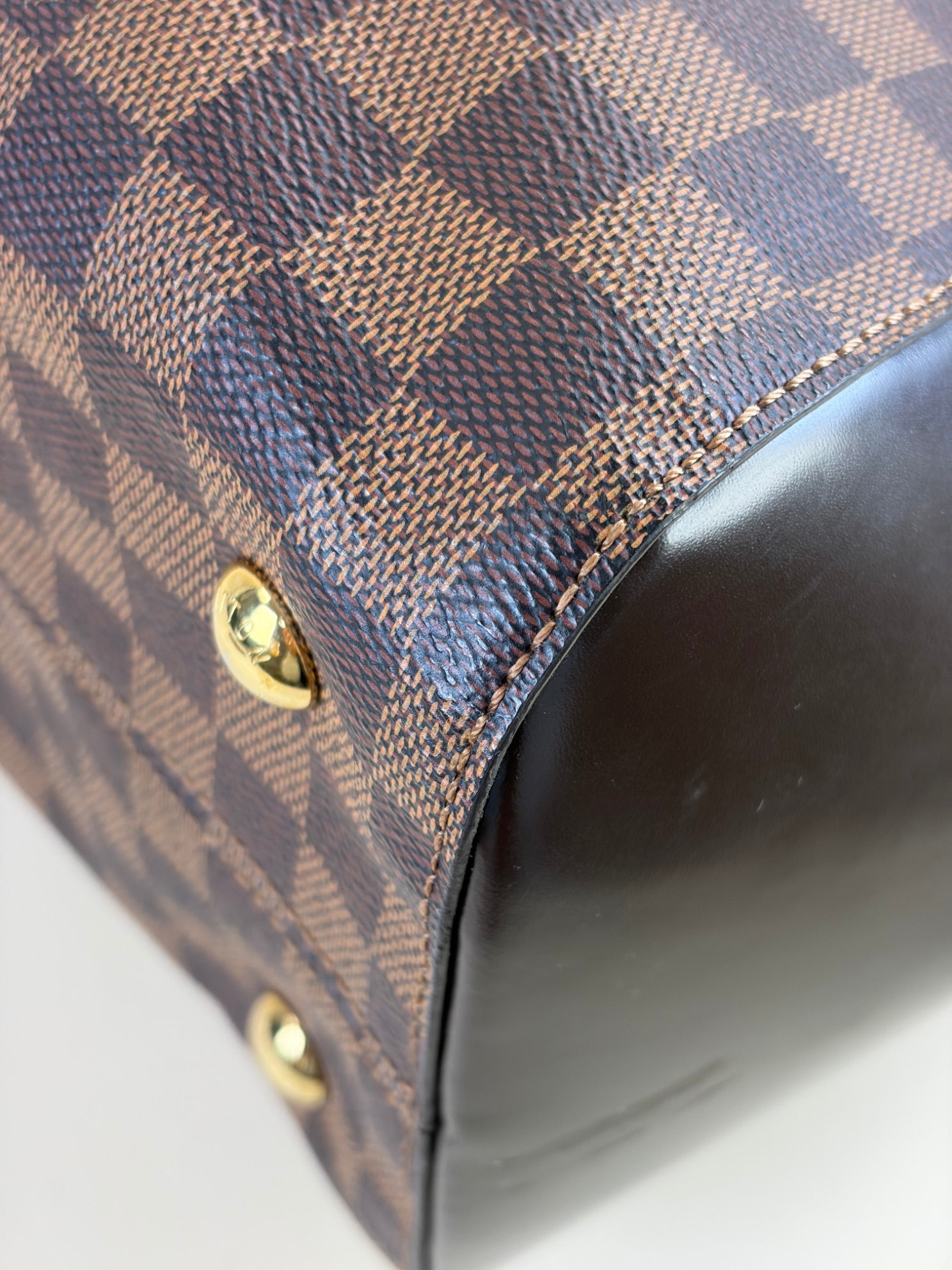 Louis Vuitton Damier Ebene Rivoli MM Tote Bag with Strap
