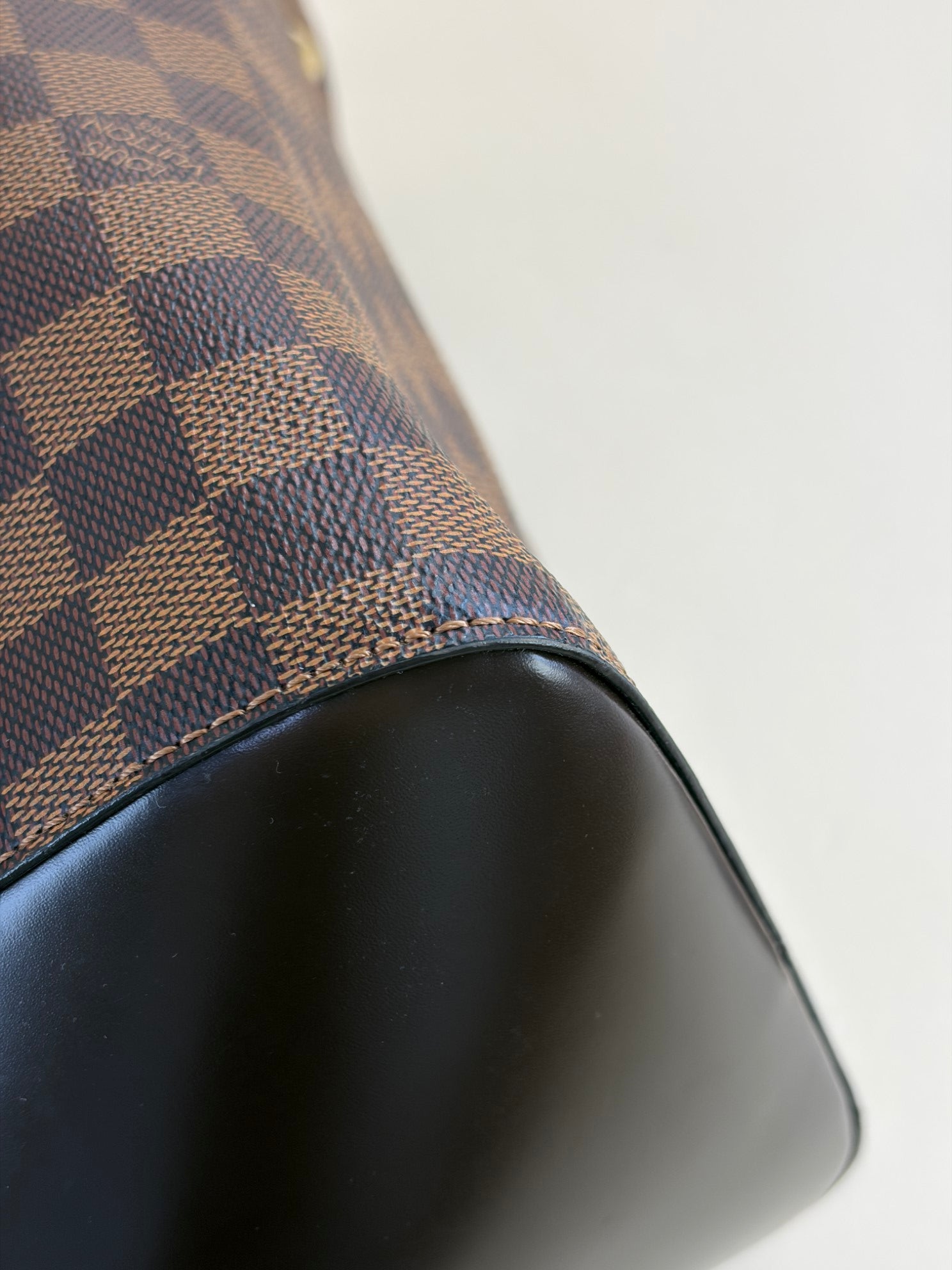 Louis Vuitton Damier Ebene Rivoli MM Tote Bag with Strap