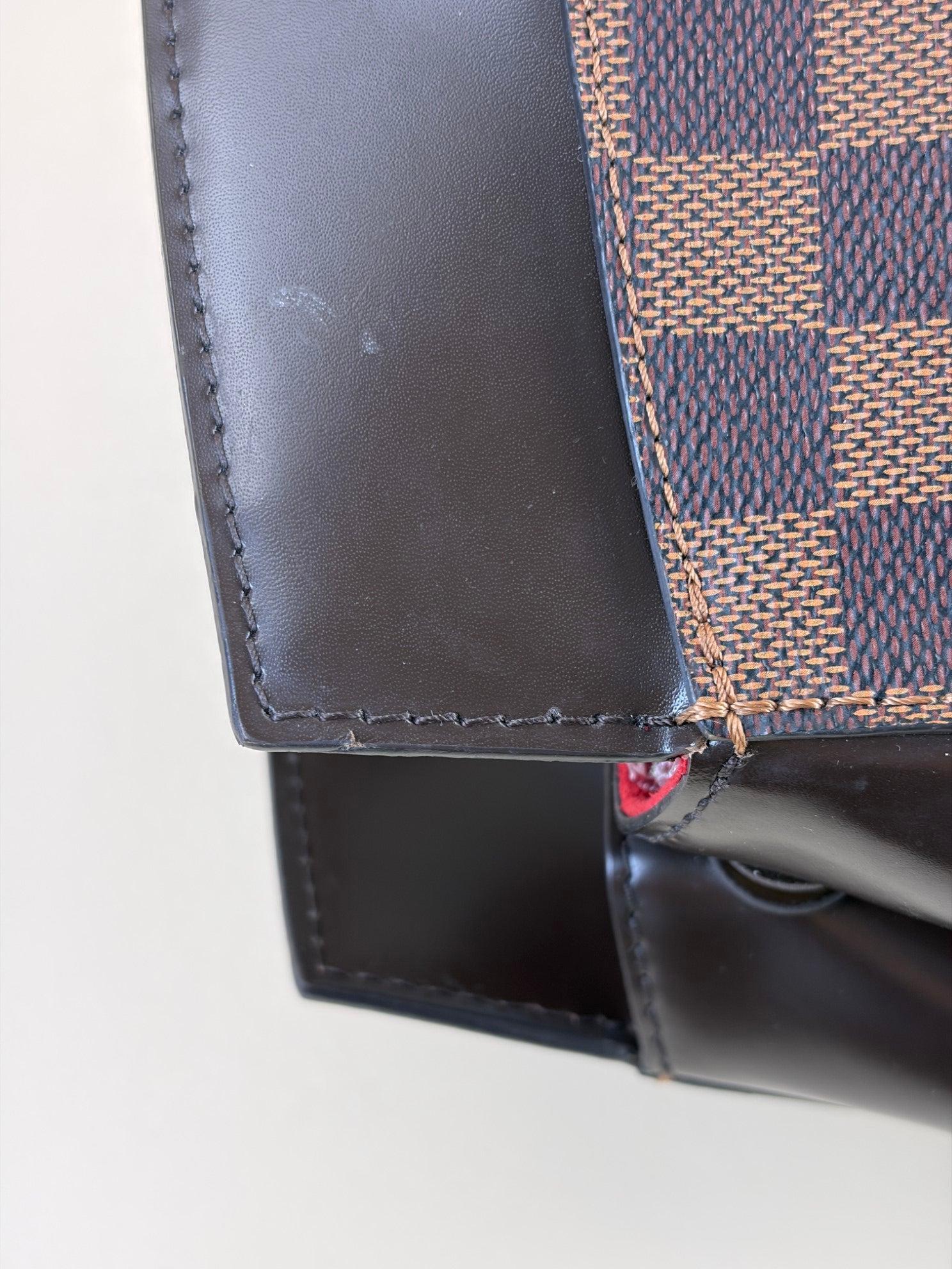 Louis Vuitton Damier Ebene Rivoli MM Tote Bag with Strap