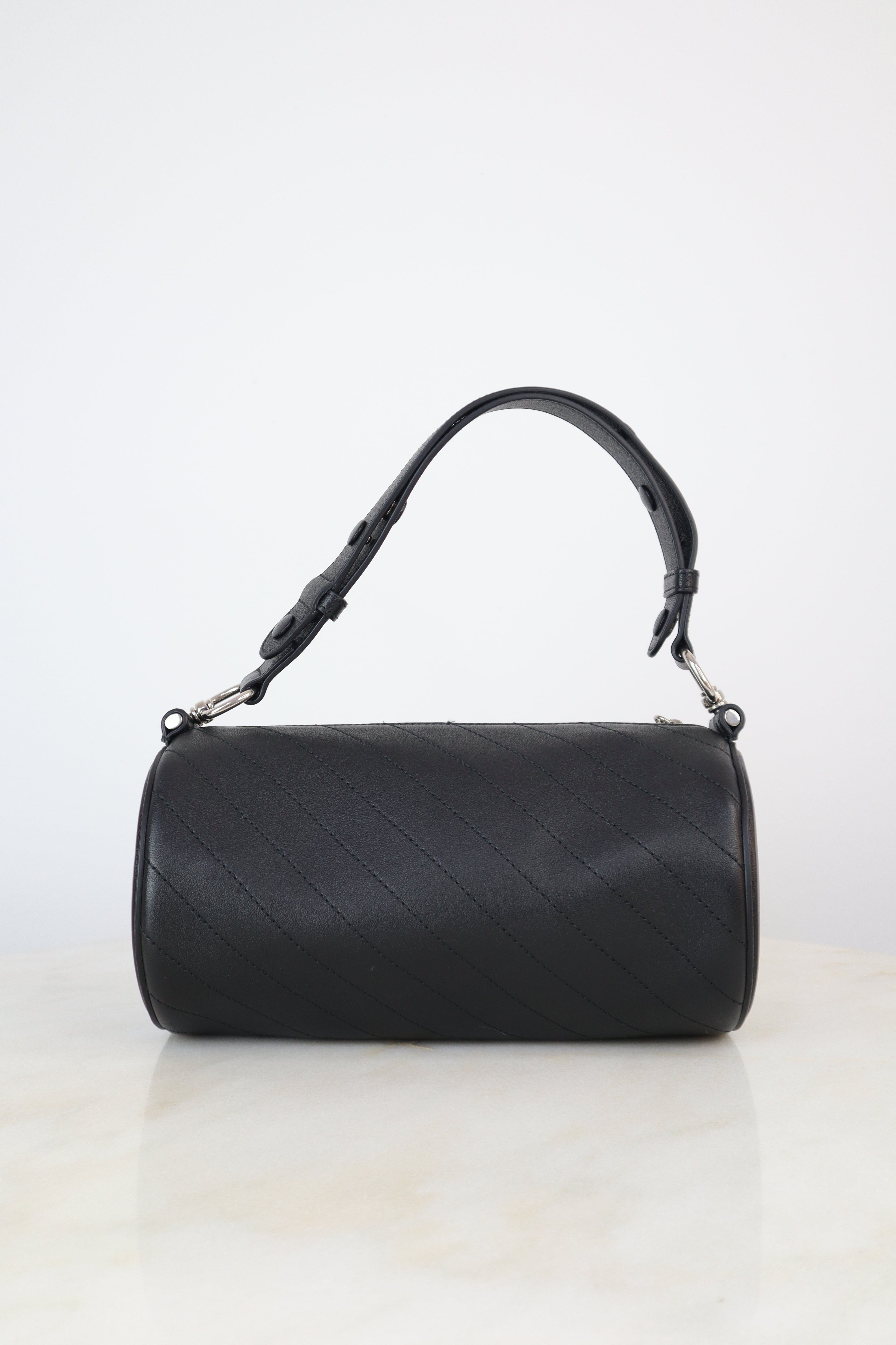 Gucci Black GG Blondie Small Round Shoulder Bag