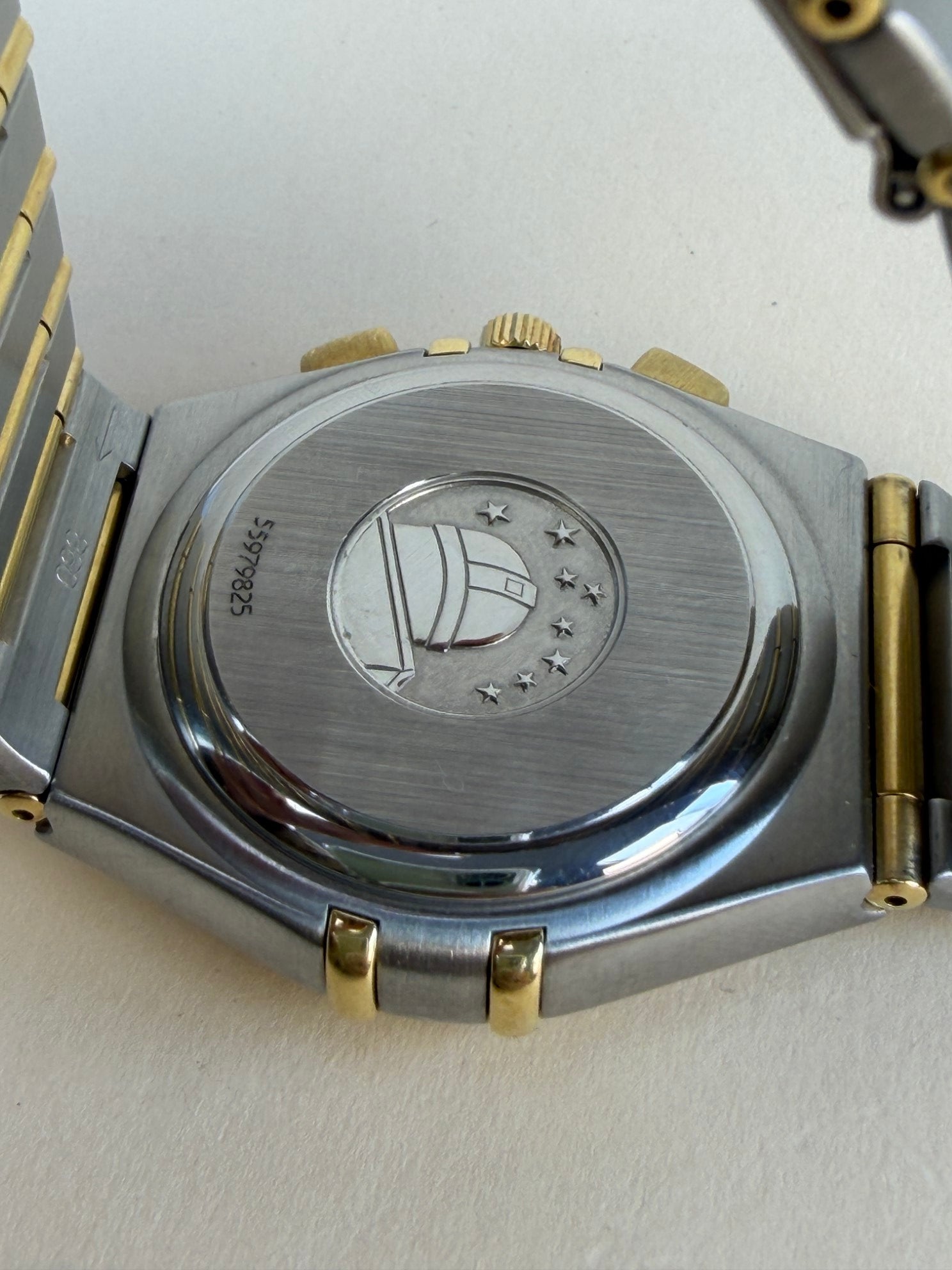 Omega 18K Yellow Gold Constellation Chronograph 36mm Watch