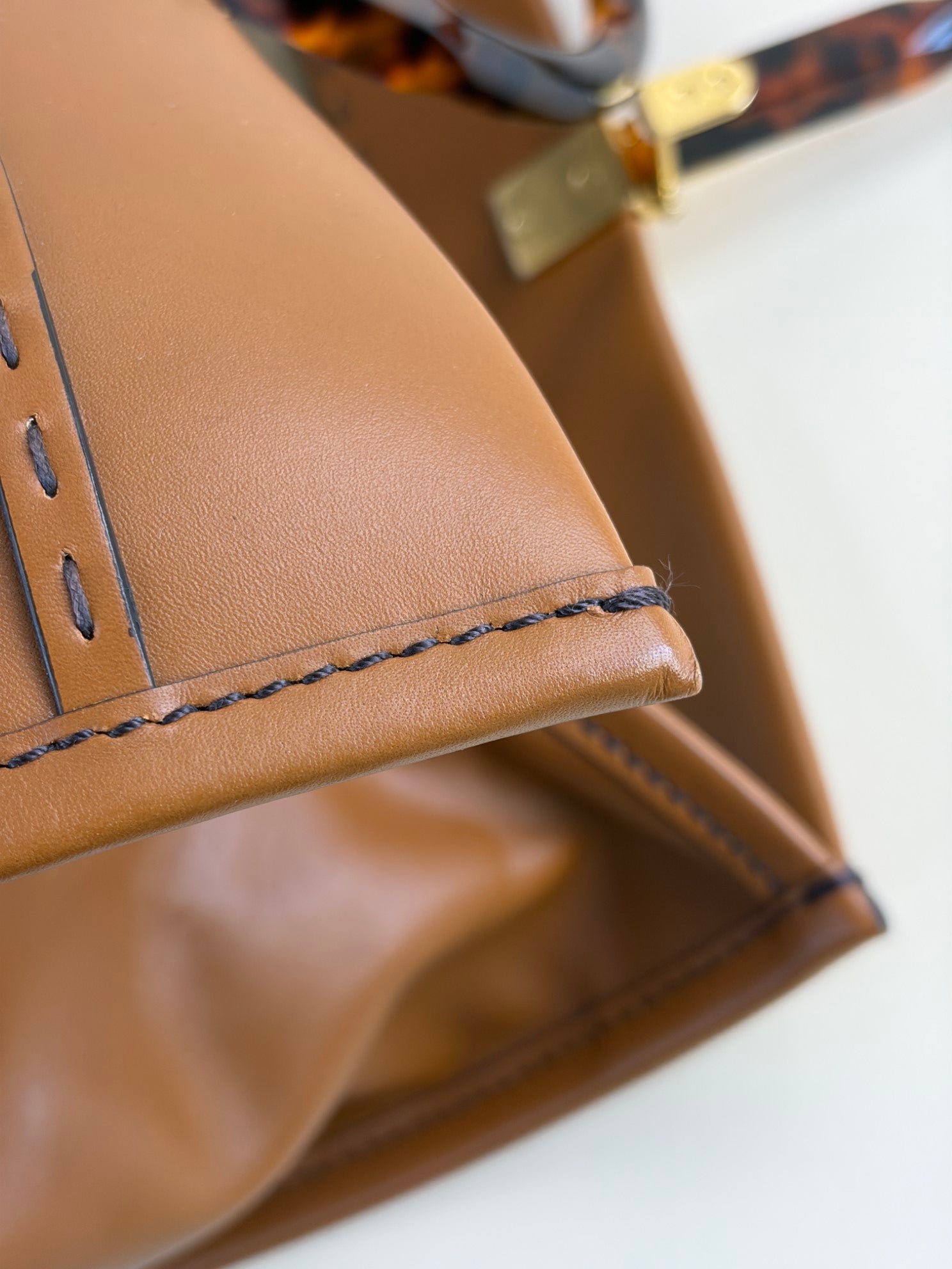 Fendi Brown Sunshine Large Tote Bag