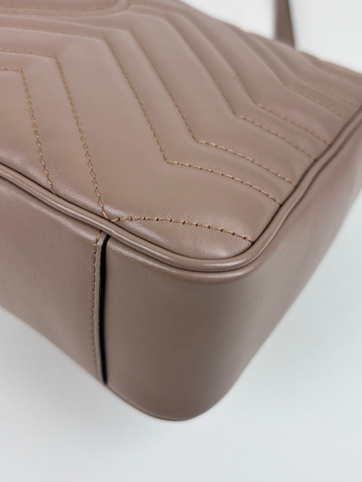 Gucci nude calfskin gg Marmont large shoulder bag