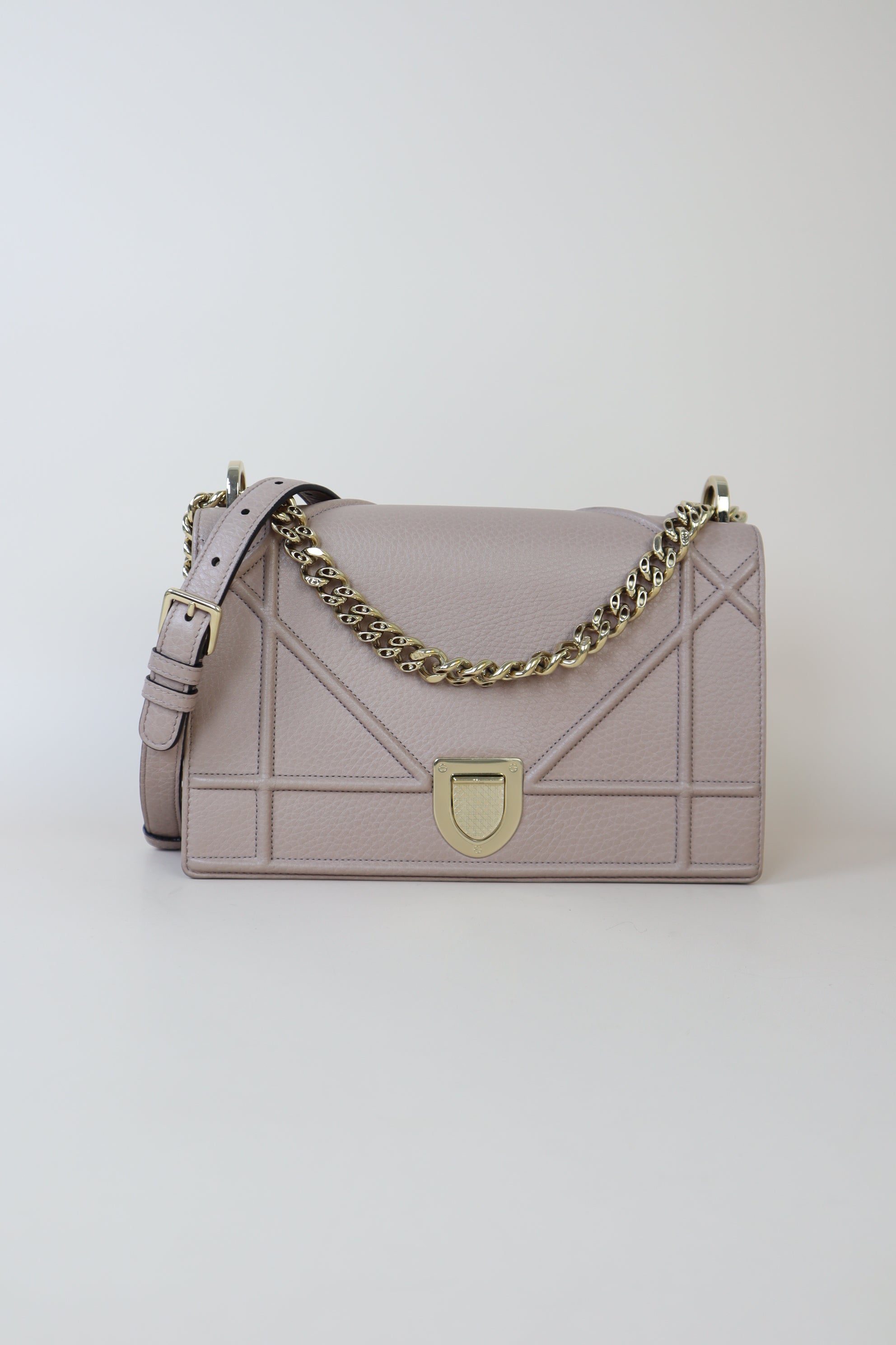 Christian Dior Nude Medium Diorama Bag