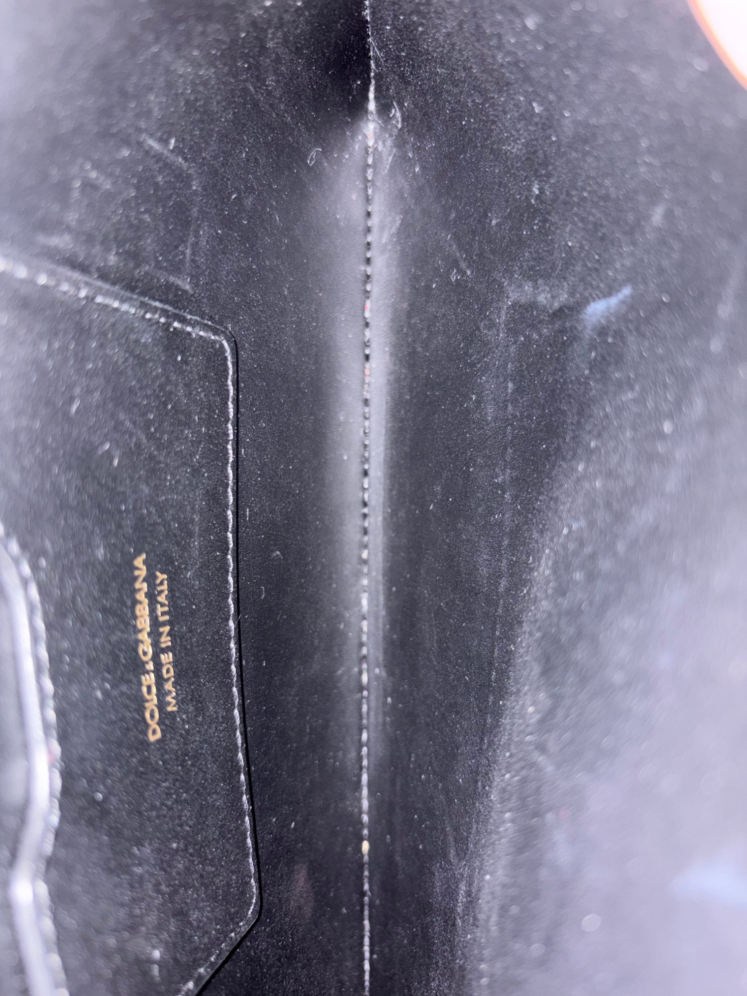 Dolce & Gabbana black leather millennials