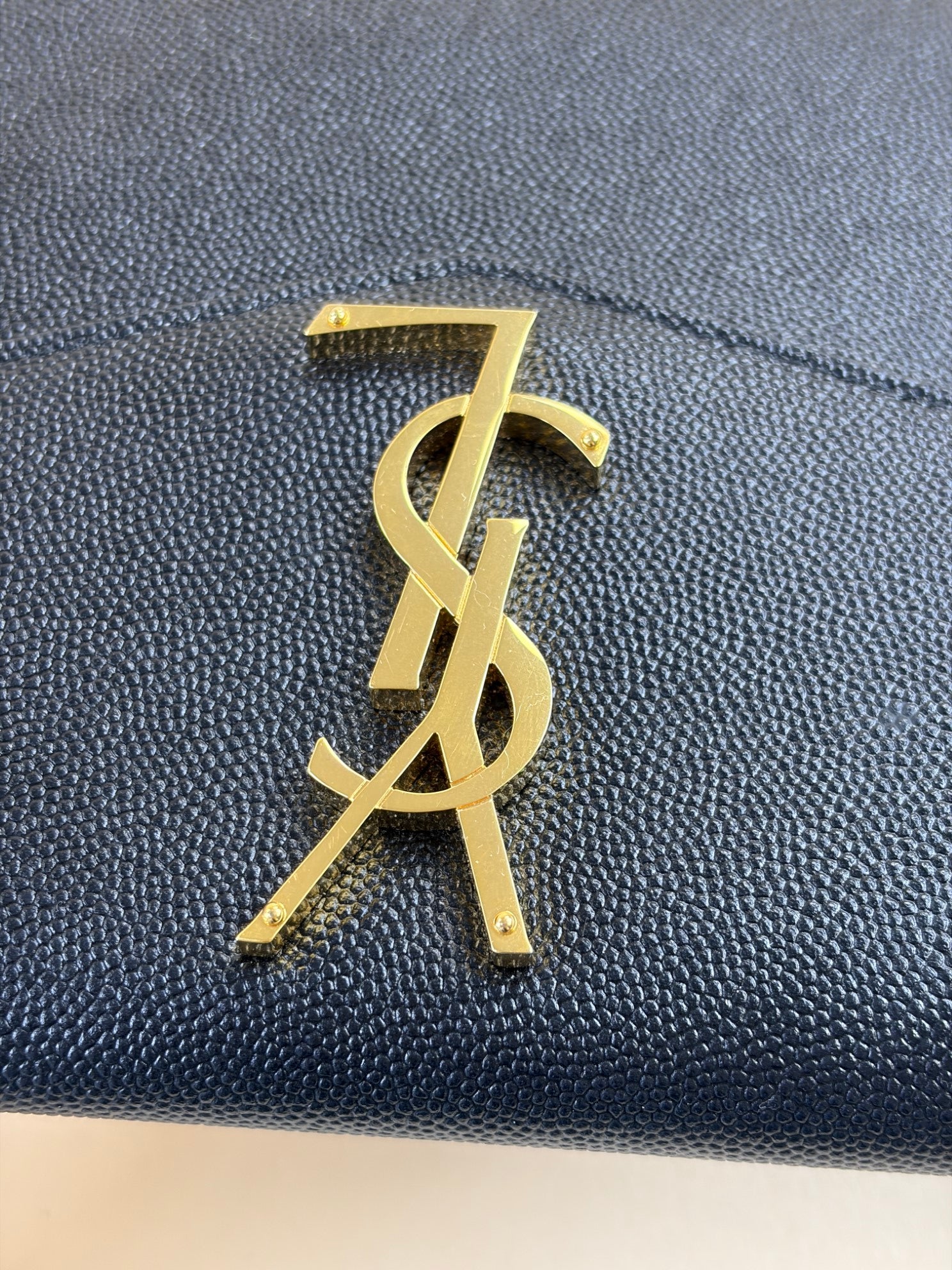 YSL Black Uptown Pouch