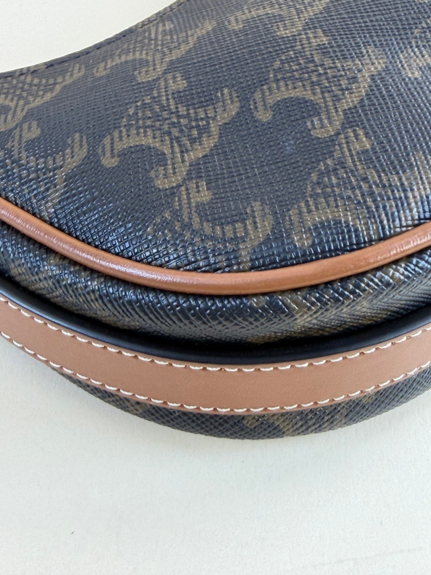 Celine Brown Triomphe Mini Ava Shoulder Bag