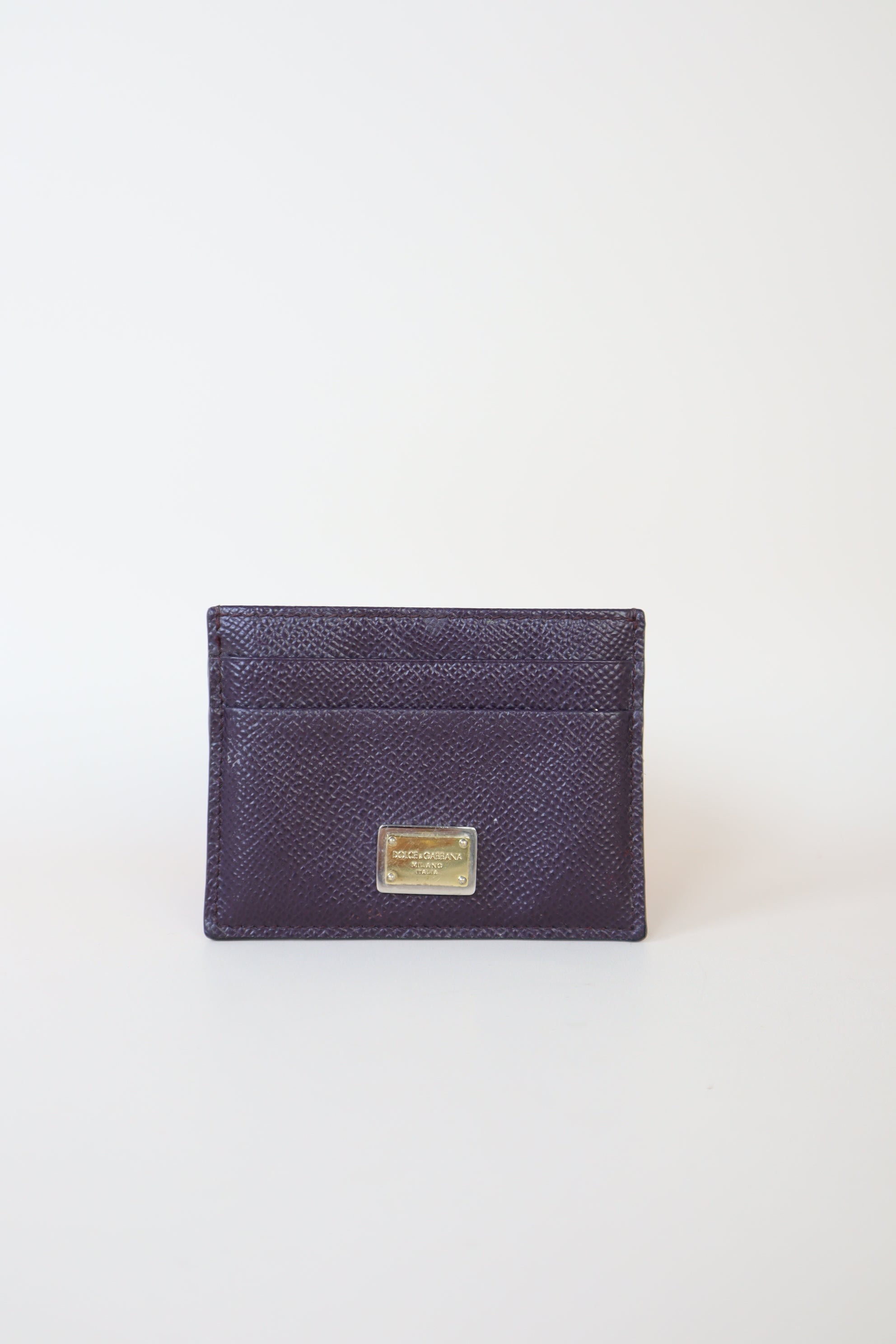 Dolce & Gabbana Burgundy Card Holder