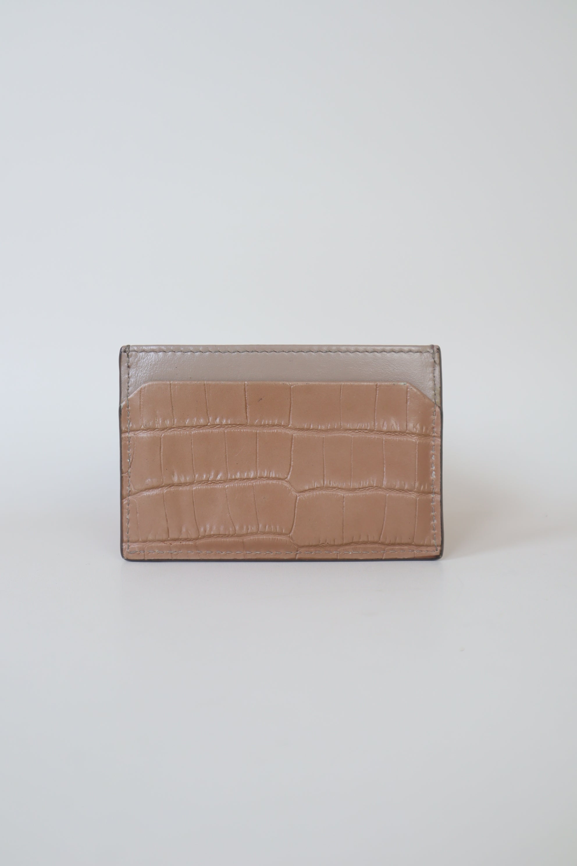 Miu Miu Nude Croco Niw Niw Card Holder
