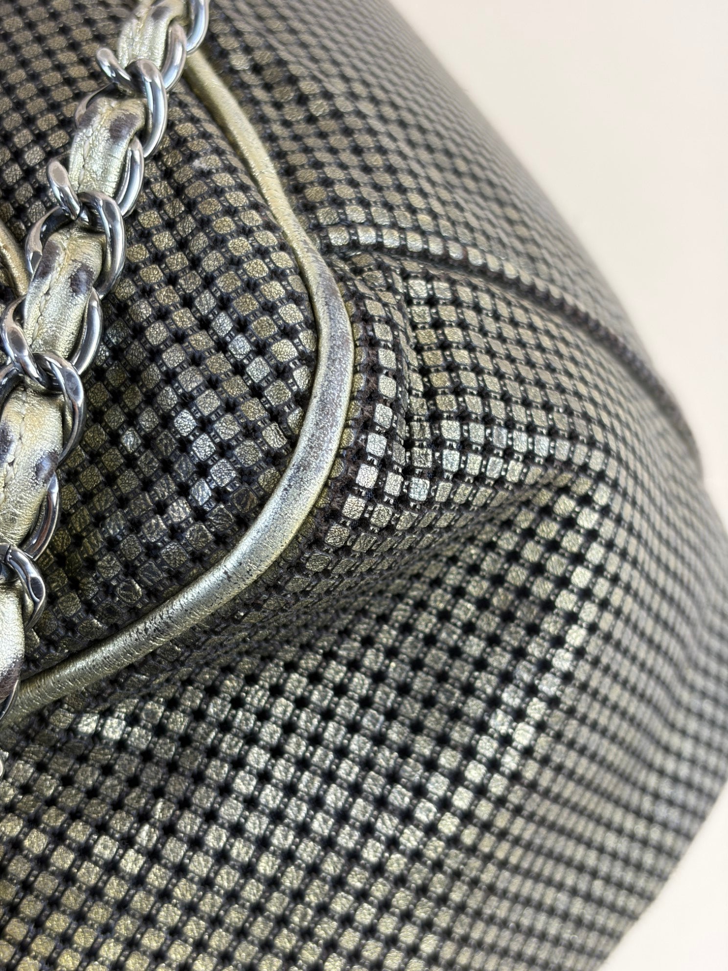 Chanel Metallic Gold Hollywood Accordion Flap Bag