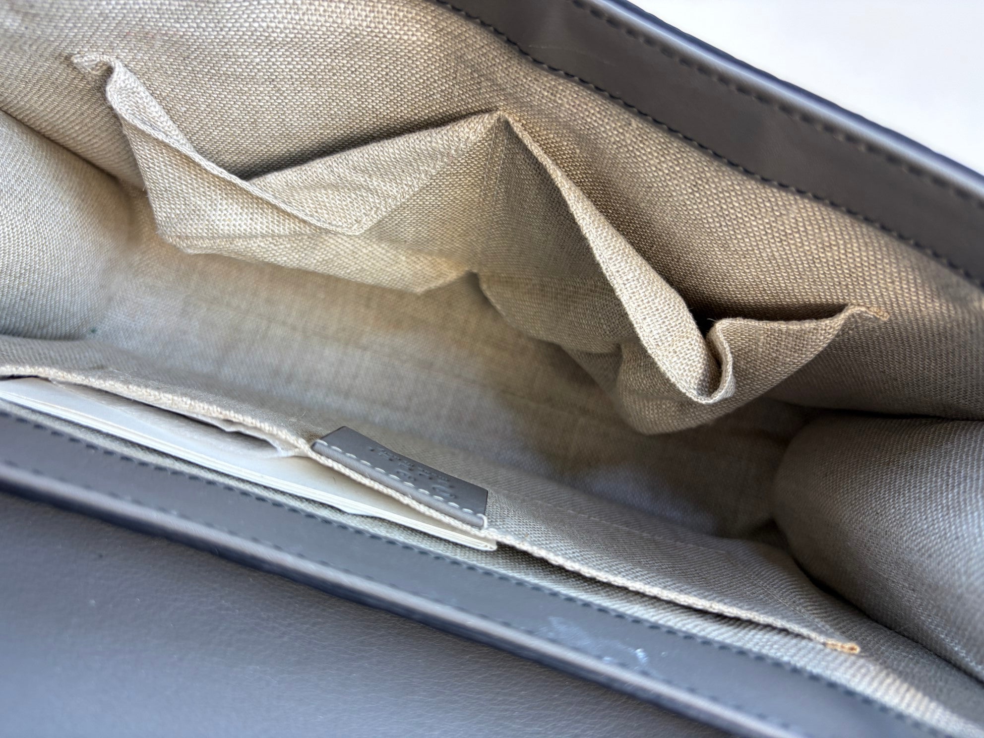 Gucci Grey Medium Micro Guccissima Emily Chain Shoulder Bag