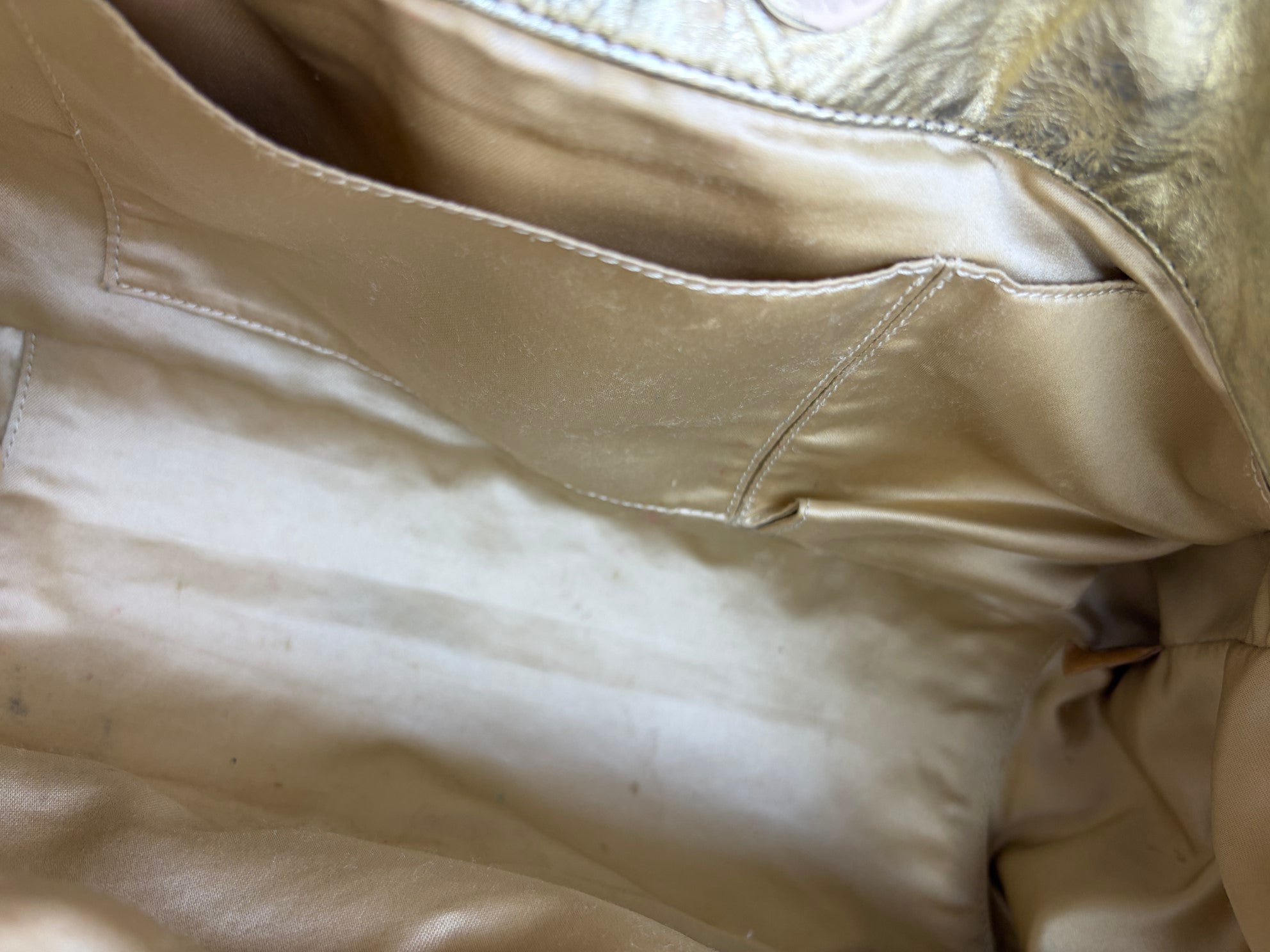 Chanel Metallic Gold Hollywood Accordion Flap Bag