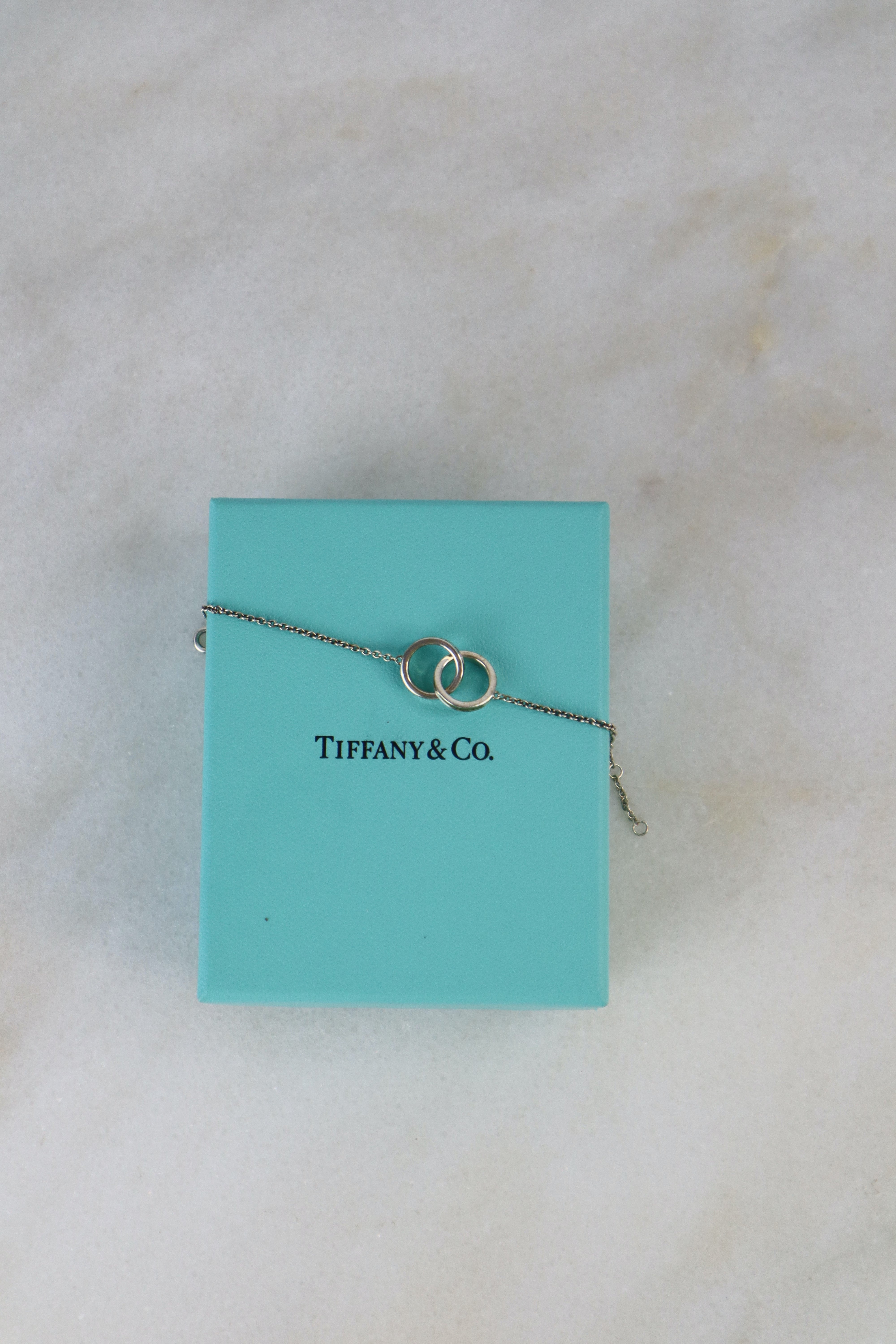 Tiffany & Co. Sterling Silver Interlocking Two Circles 1837 Bracelet