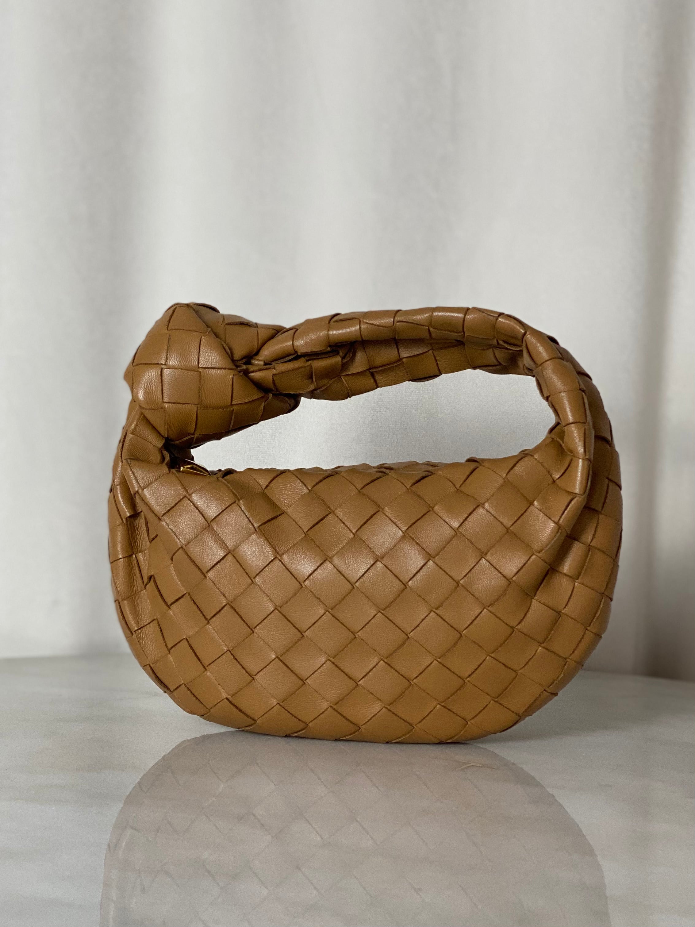 Bottega Veneta Camel Jodie Mini Bag