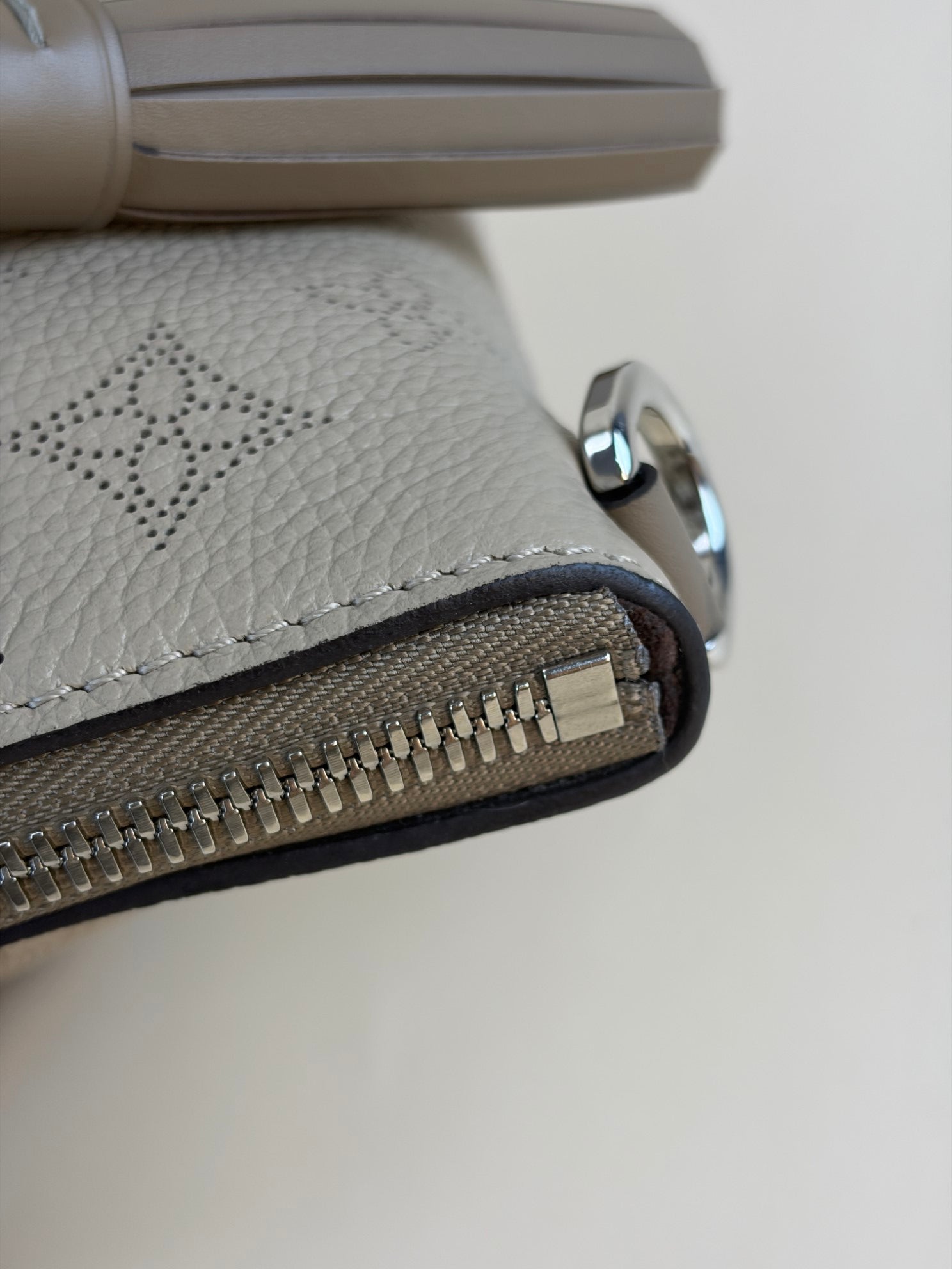 Louis Vuitton Grey Galet Mahina Haumea Shoulder Bag with Strap