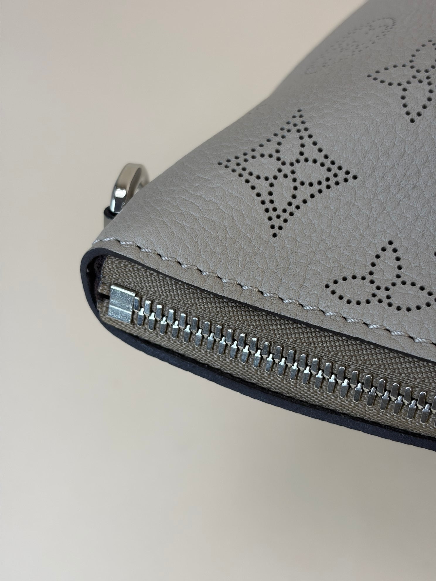 Louis Vuitton Grey Galet Mahina Haumea Shoulder Bag with Strap