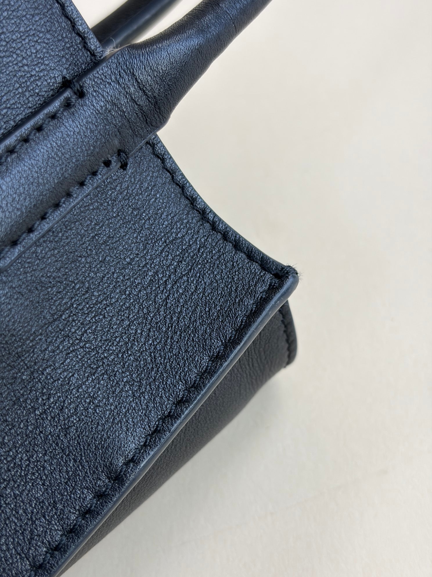 Valentino Black V Logo Walk Small Tote Bag with Strap