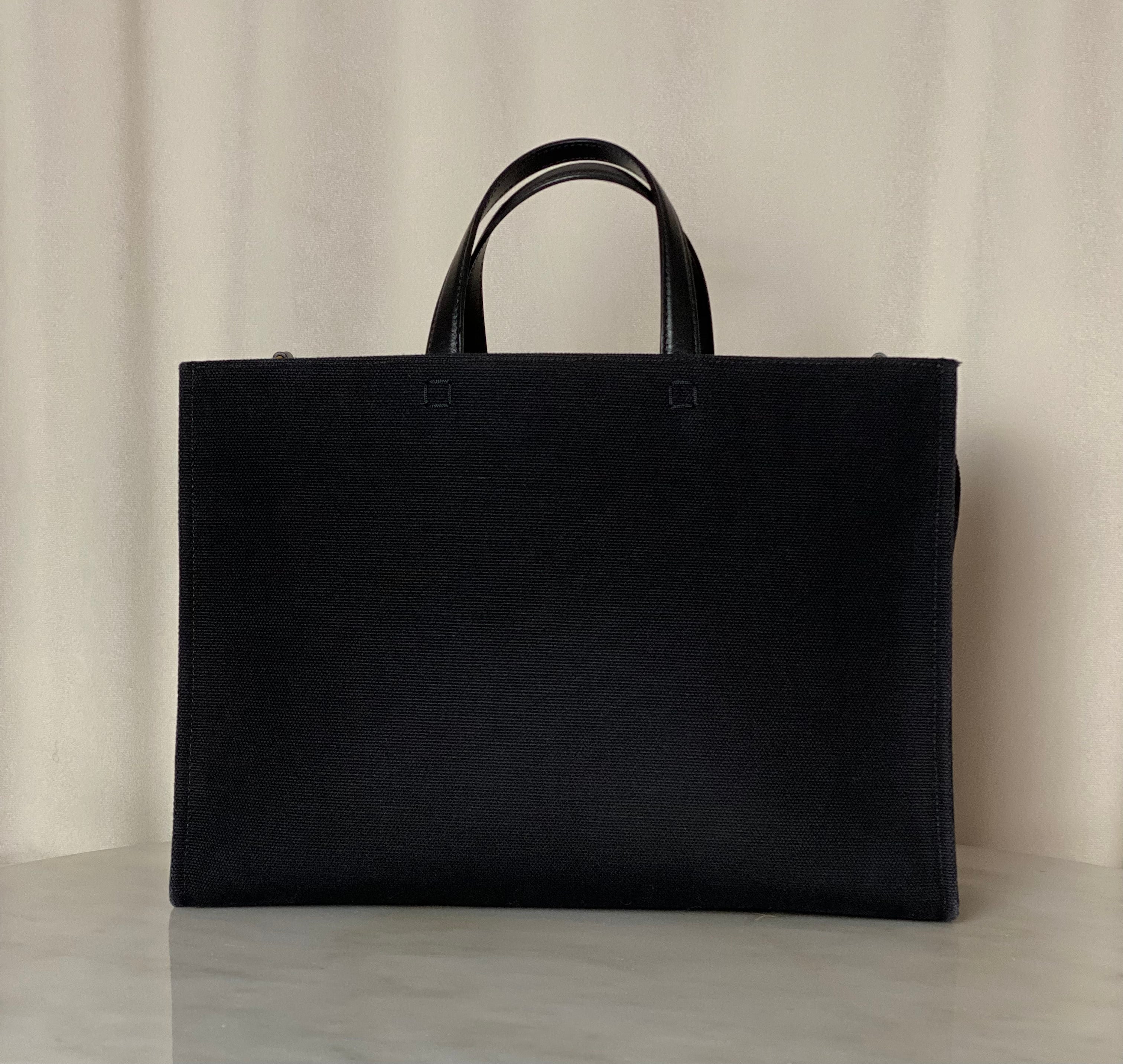 Givenchy Black Medium G Tote Shopping Bag