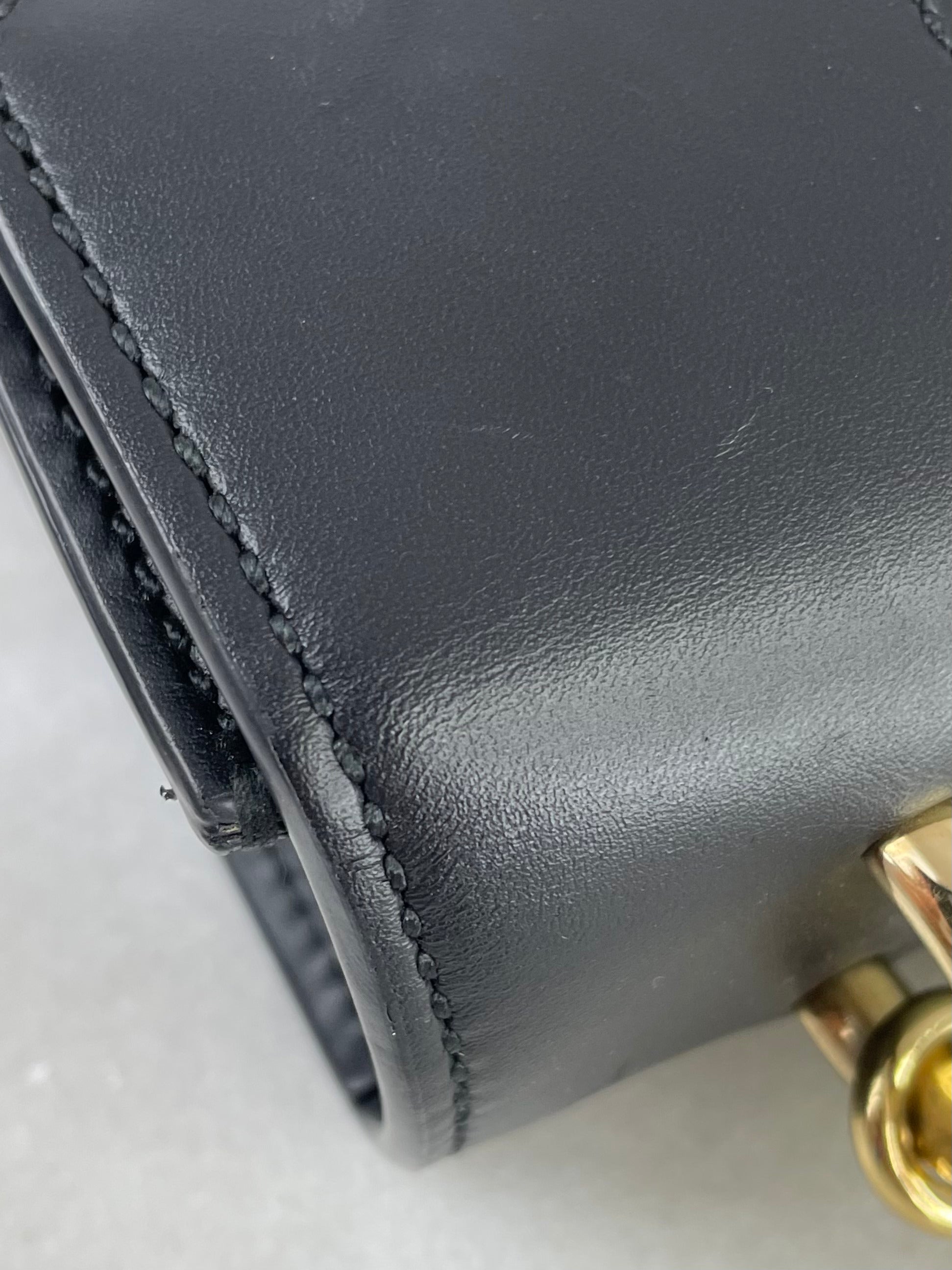Gucci Black Web Ophidia Sylvie Mini Bag W/ Chain