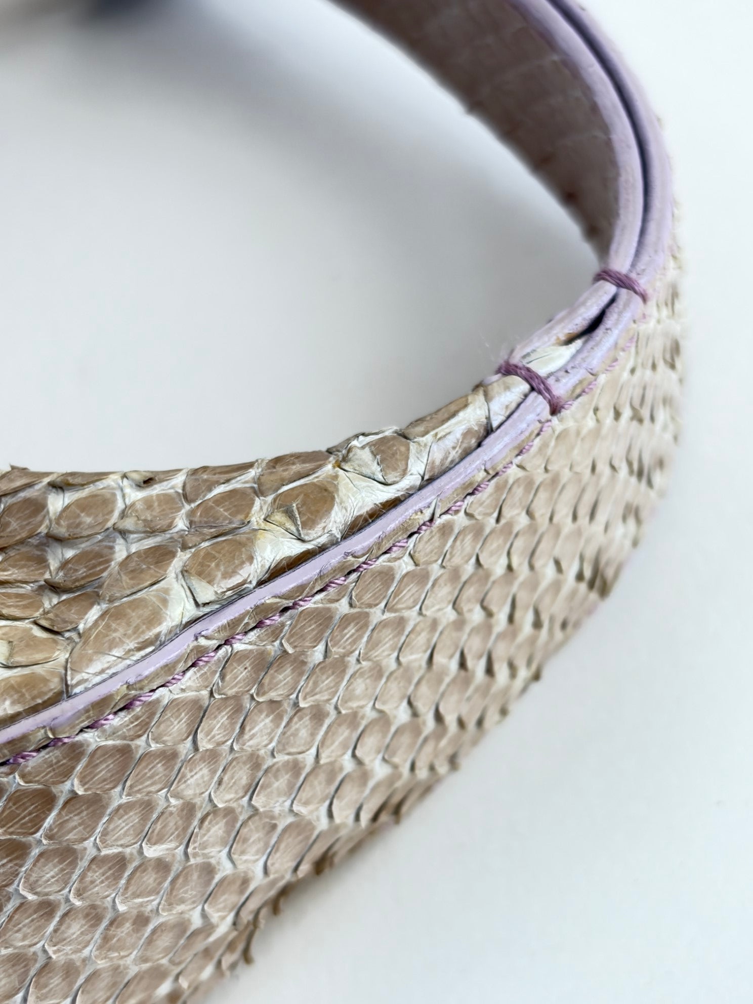 Gucci beige snake skin mini bag