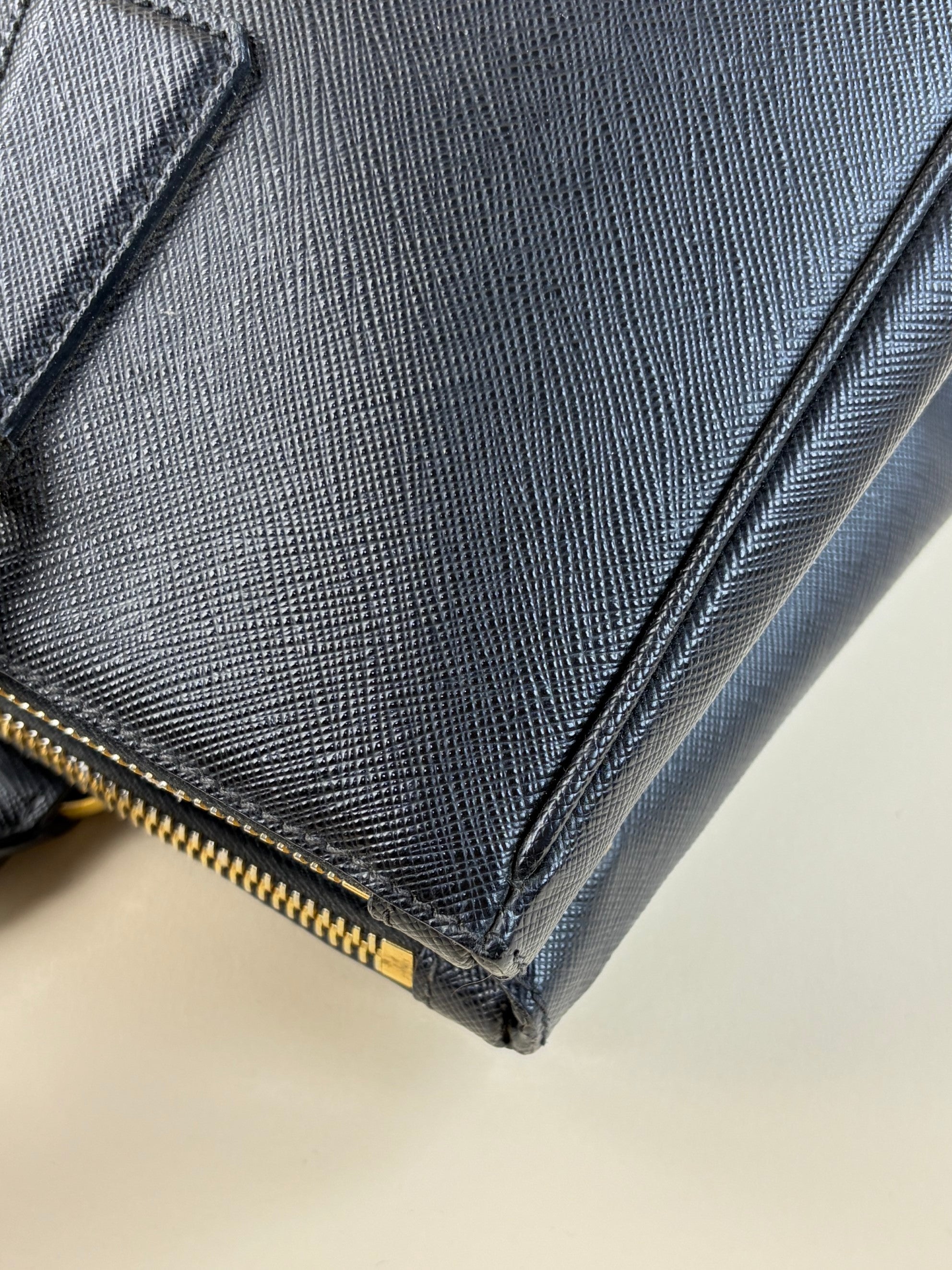 Prada Black Galleria Large Tote Bag