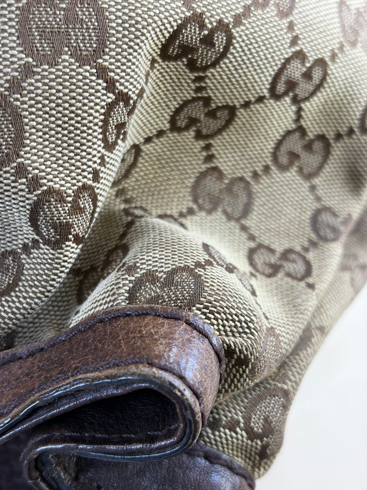 GUCCI gg canvas g interlocking large tote bag