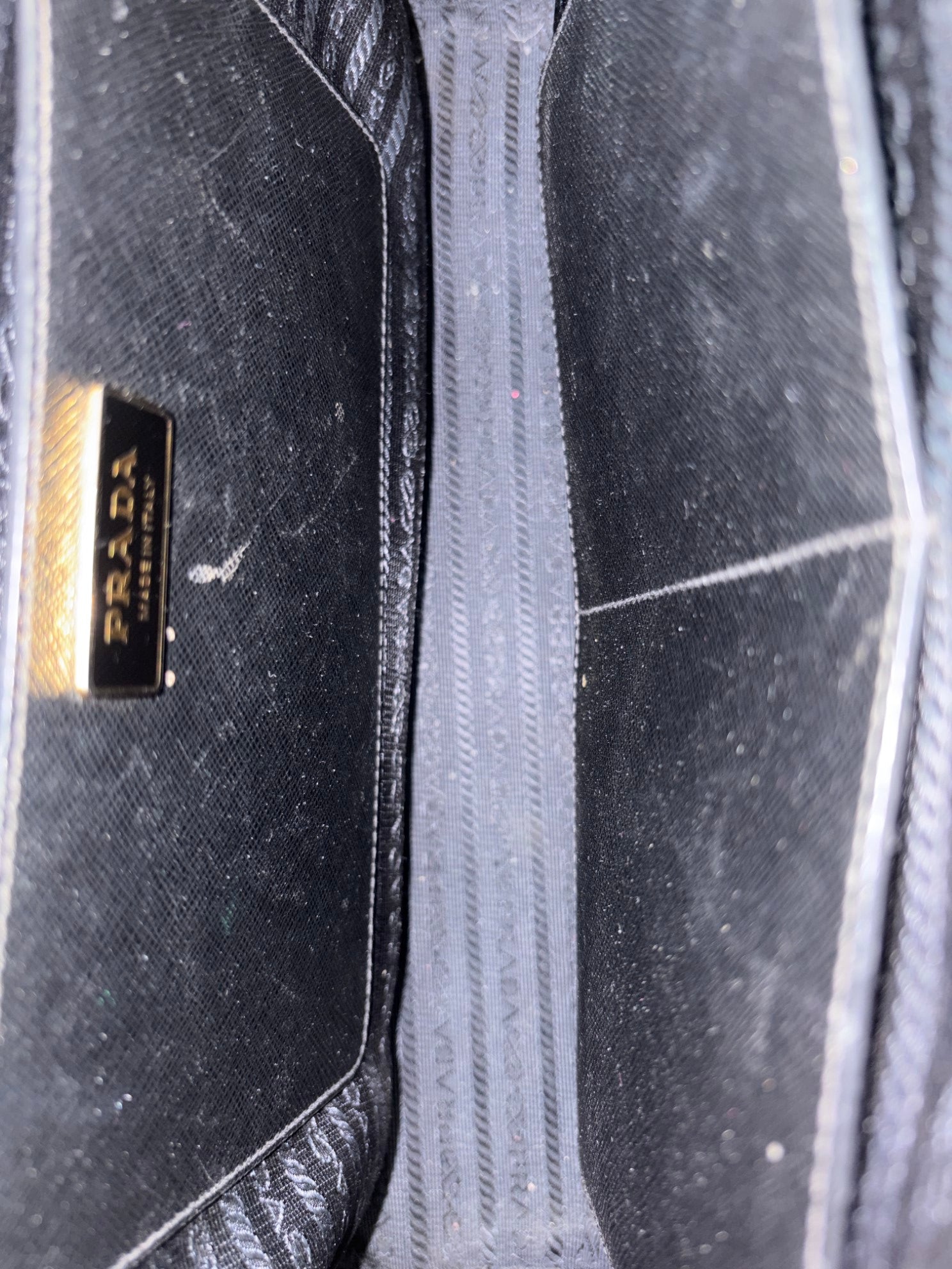 Prada Black Galleria Large Tote Bag