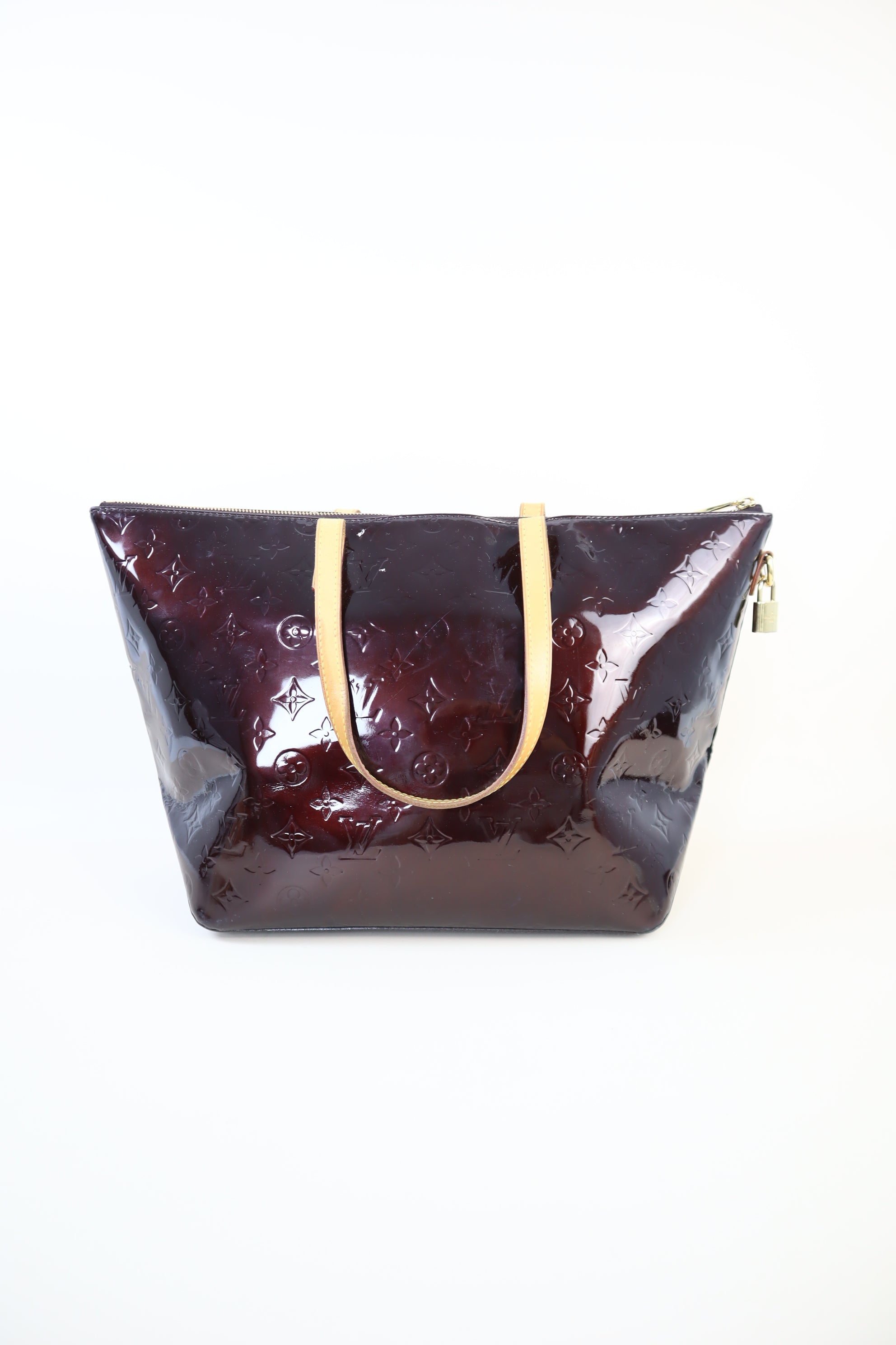 Louis Vuitton Amarante Monogram Vernis Bellevue Bag