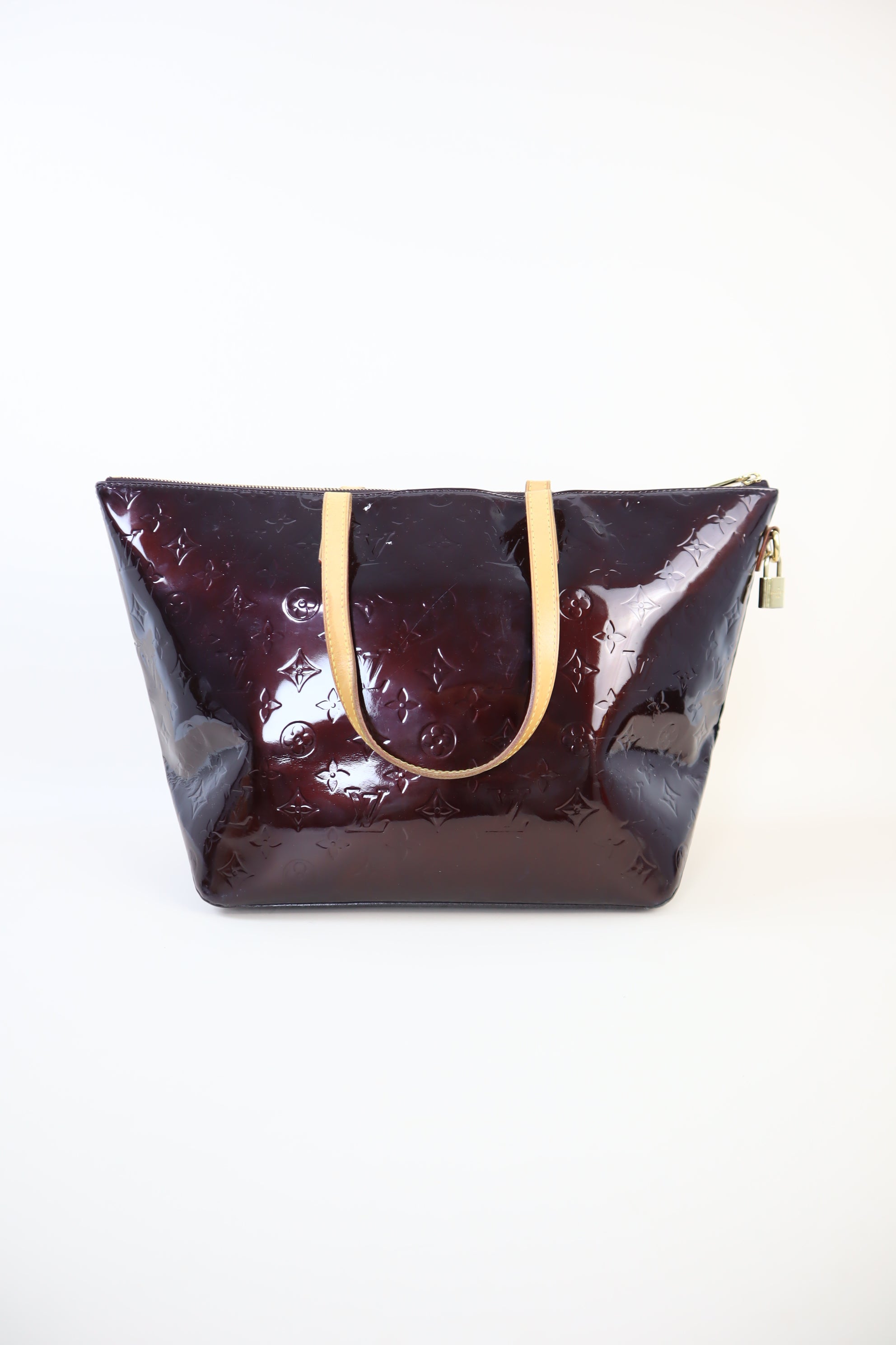 Louis Vuitton Amarante Monogram Vernis Bellevue Bag