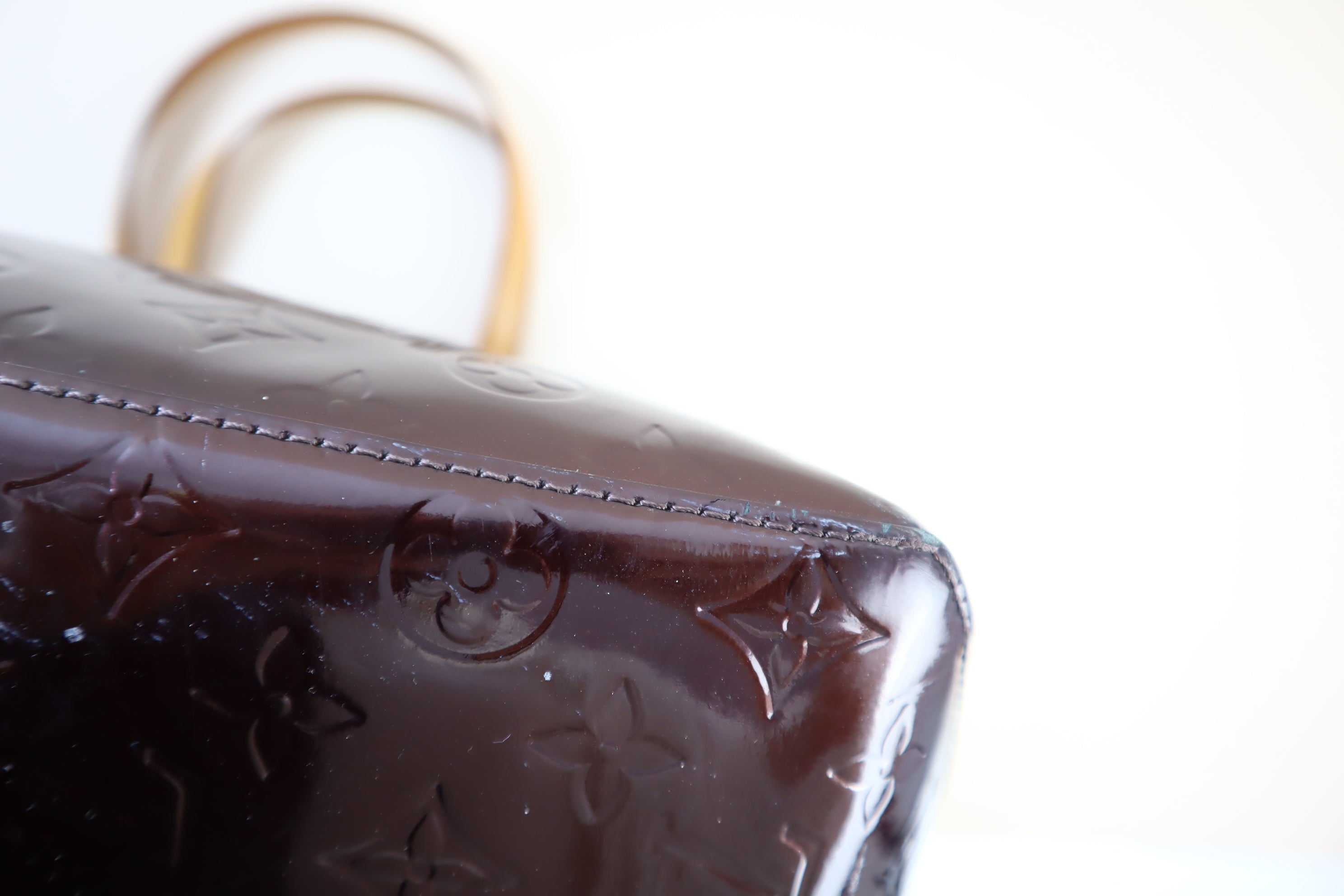 Louis Vuitton Amarante Monogram Vernis Bellevue Bag