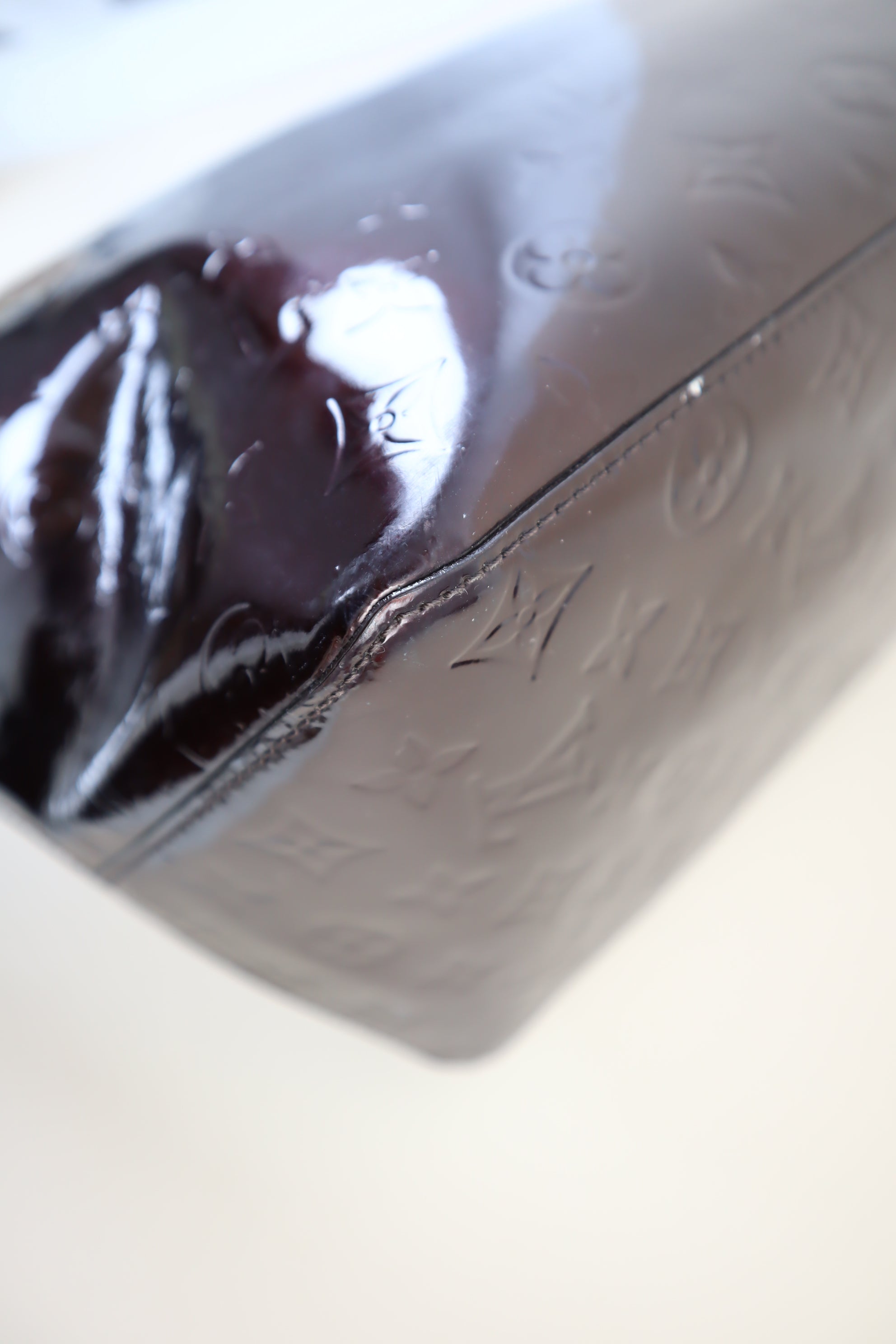 Louis Vuitton Amarante Monogram Vernis Bellevue Bag