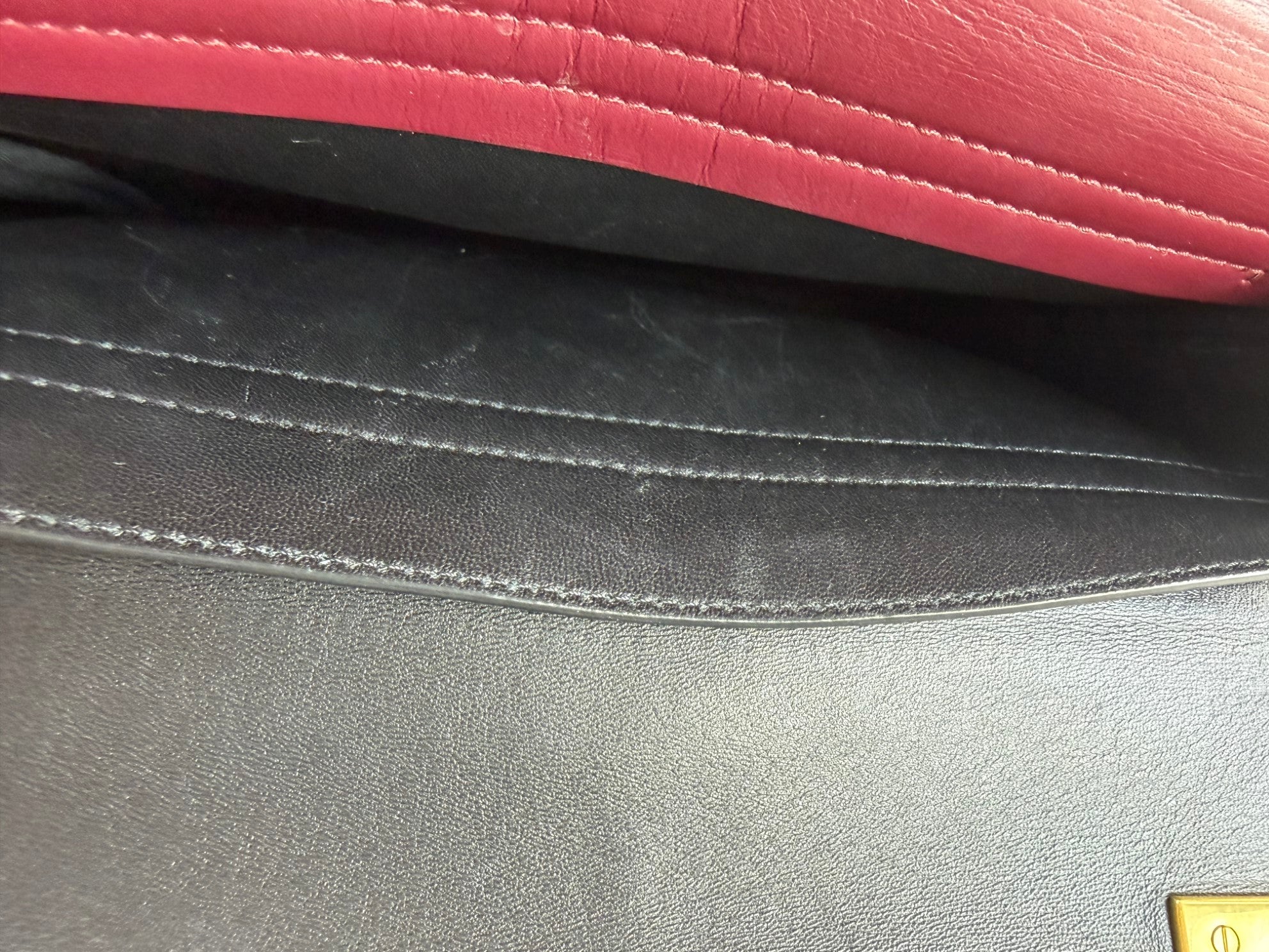 Valentino Bicolor VRING red and black Shoulder Bag