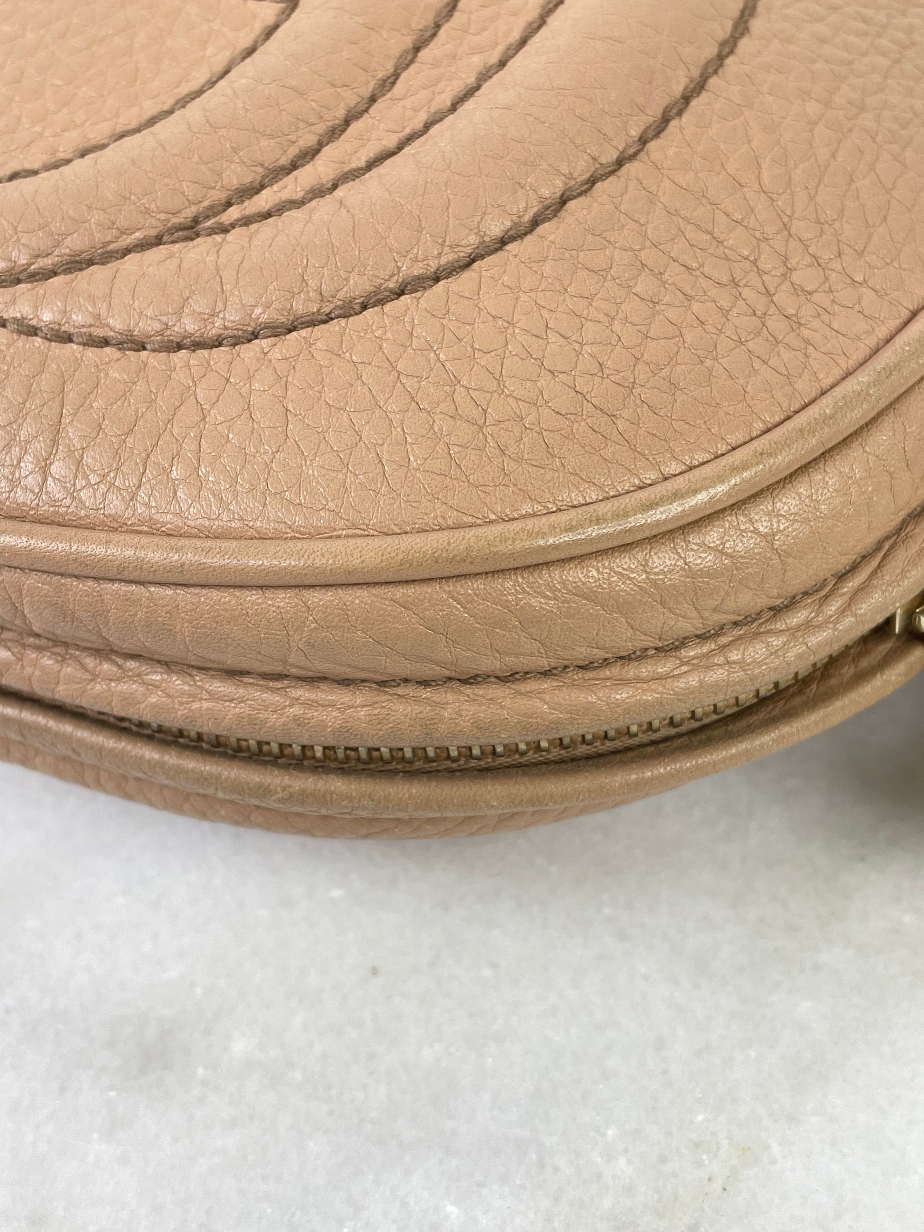 Gucci Nude Soho Mini Crossbody Bag W/ Chain