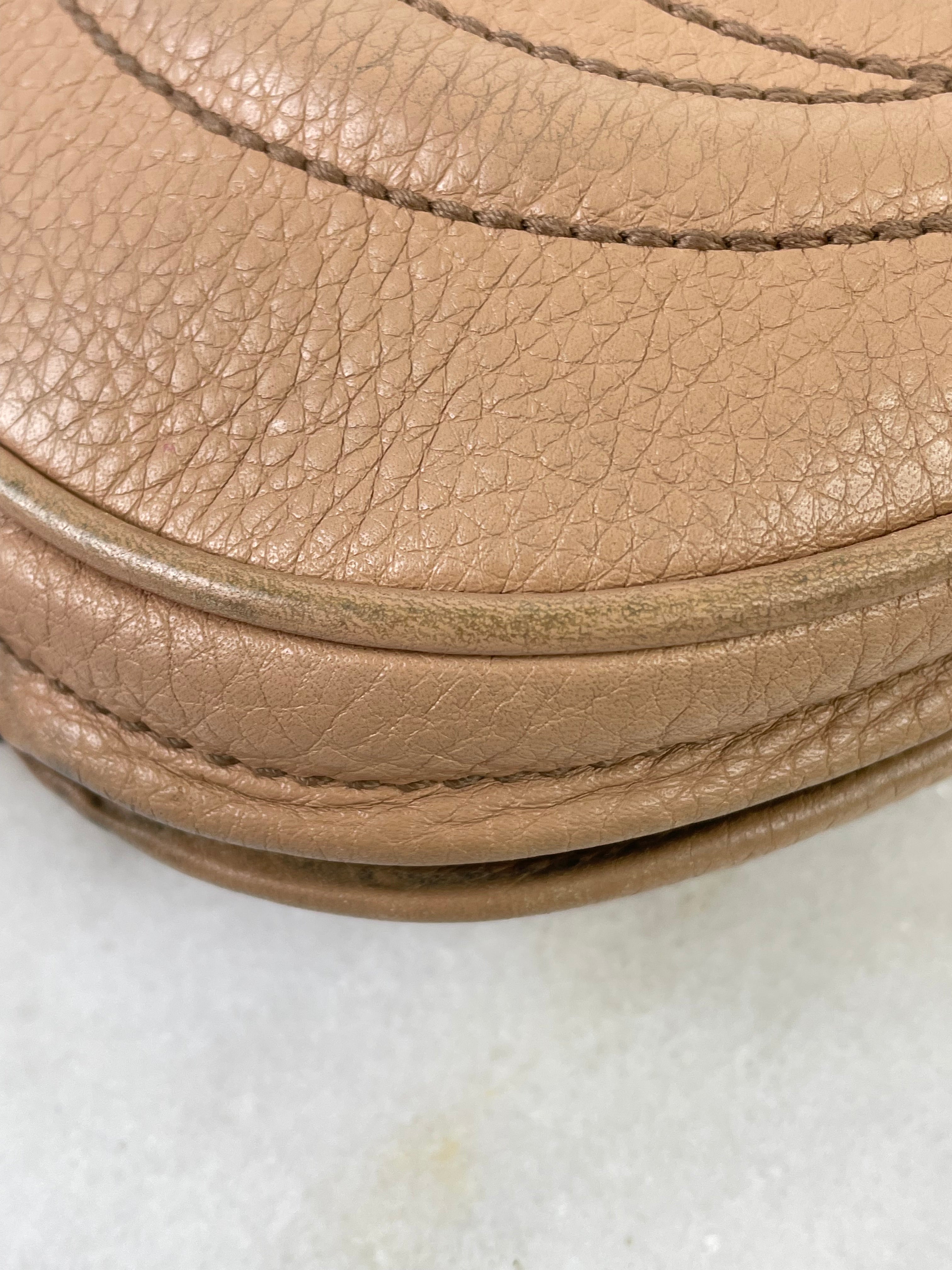 Gucci Nude Soho Mini Crossbody Bag W/ Chain