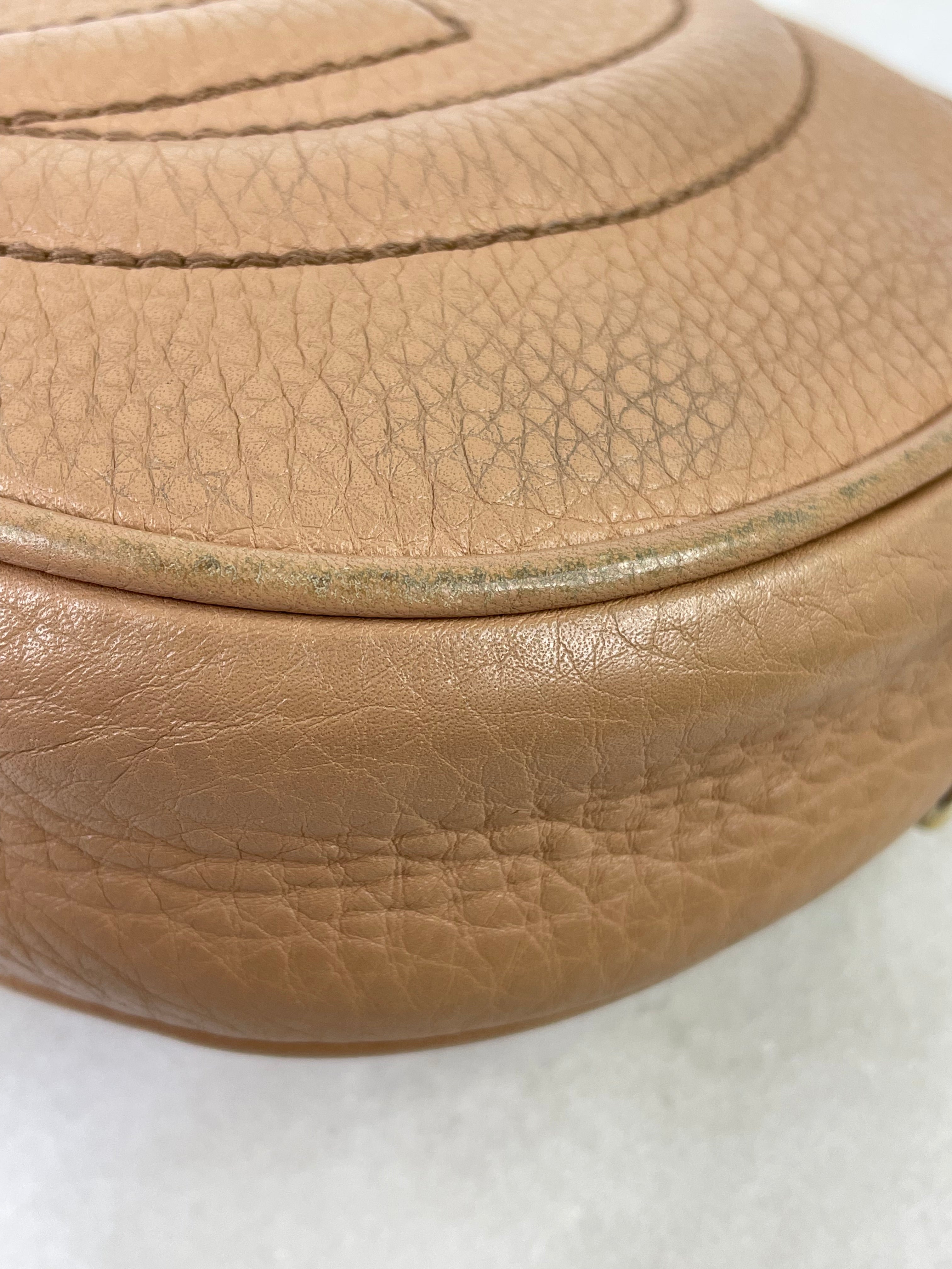 Gucci Nude Soho Mini Crossbody Bag W/ Chain