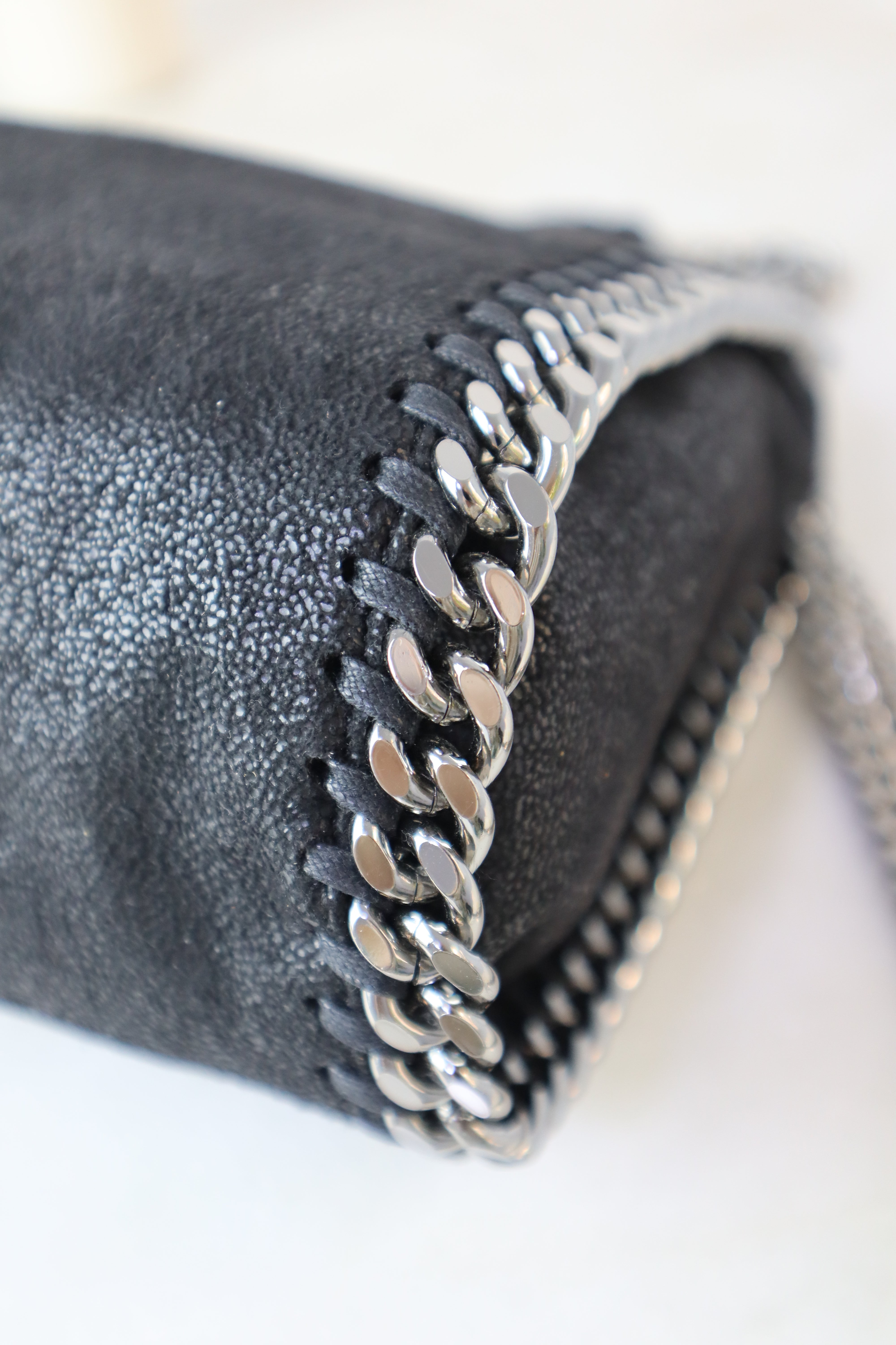 Stella Mccartney Black Falabella Mini Tote Bag