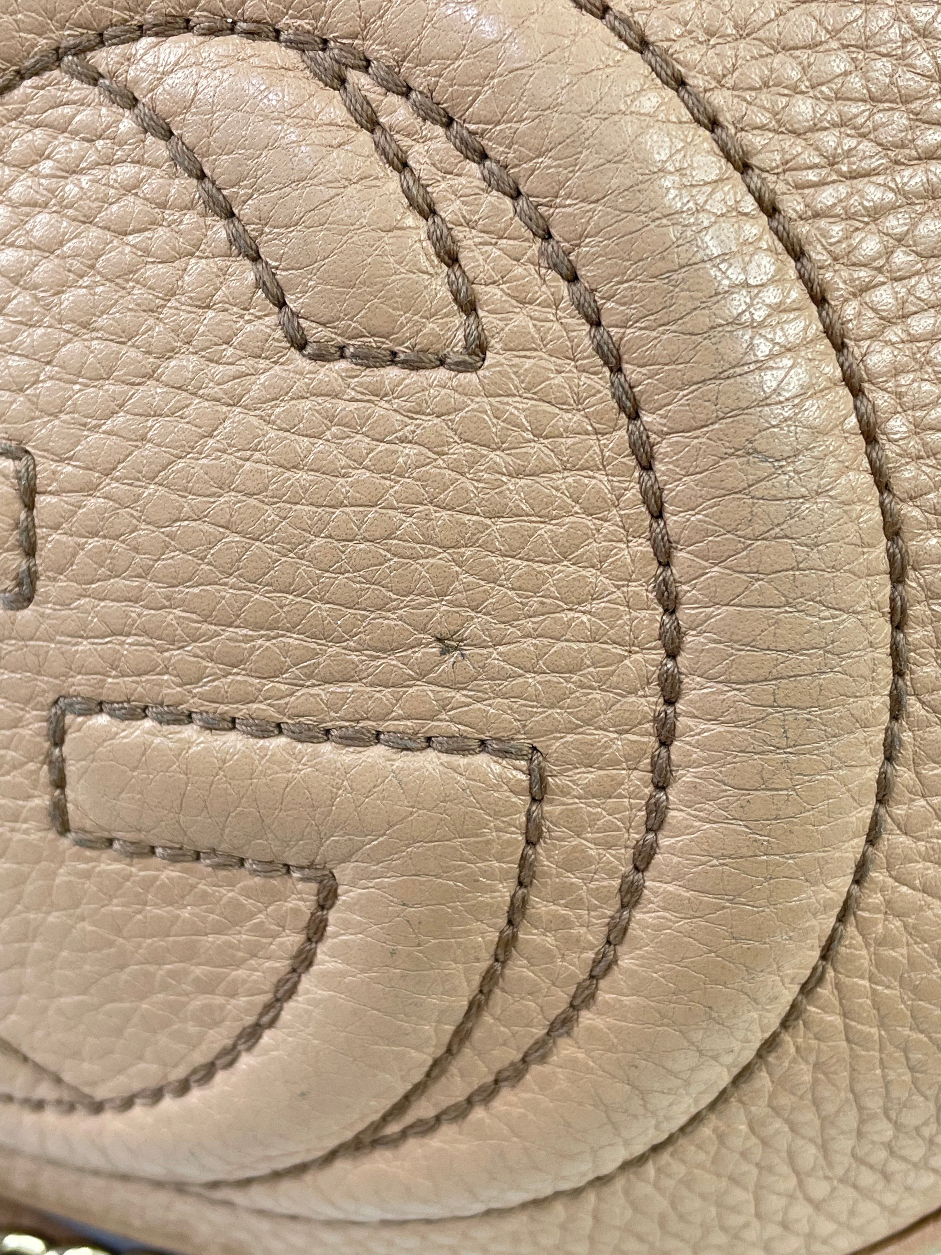 Gucci Nude Soho Mini Crossbody Bag W/ Chain
