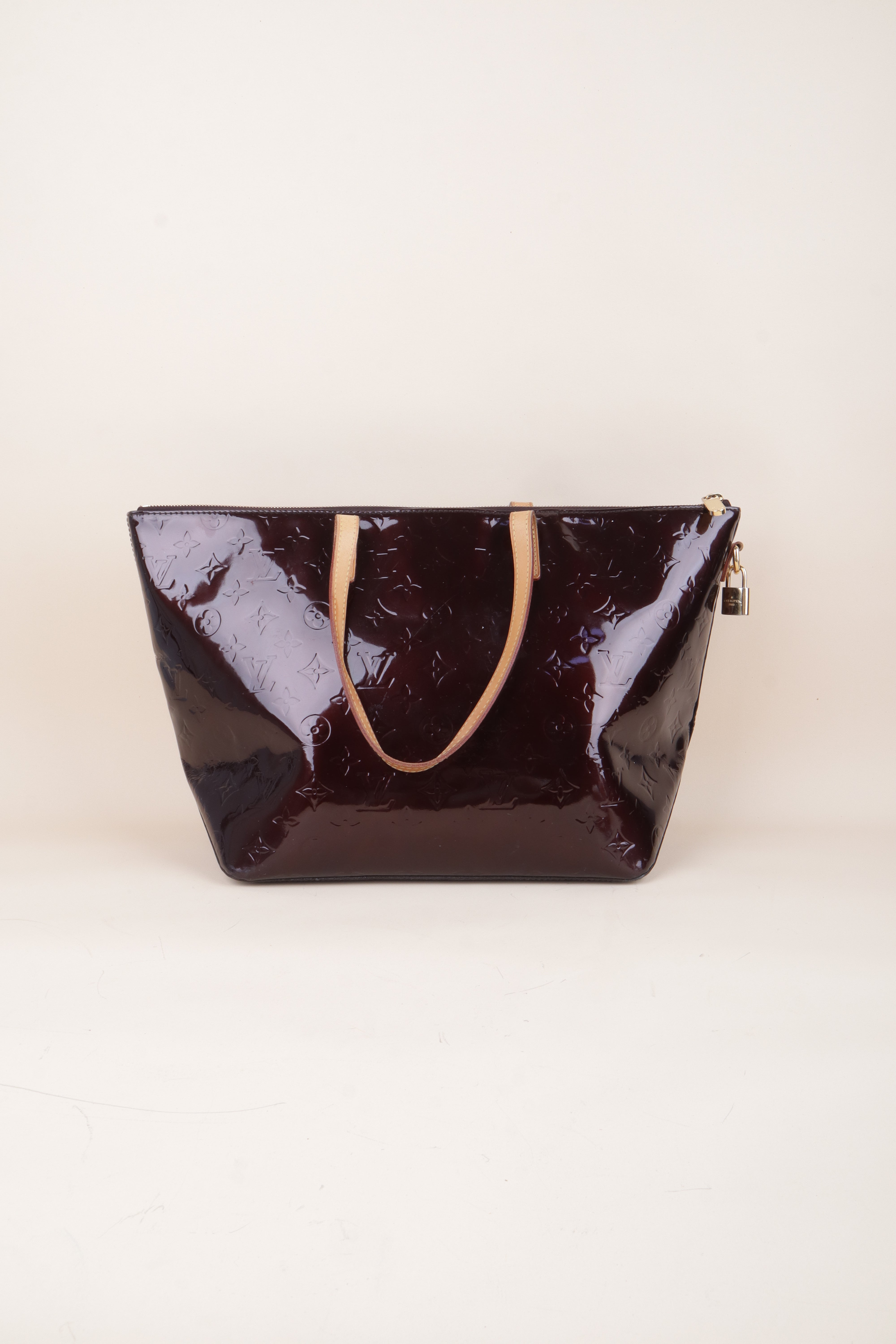 Louis Vuitton Amarante Monogram Vernis Bellevue GM Tote Bag